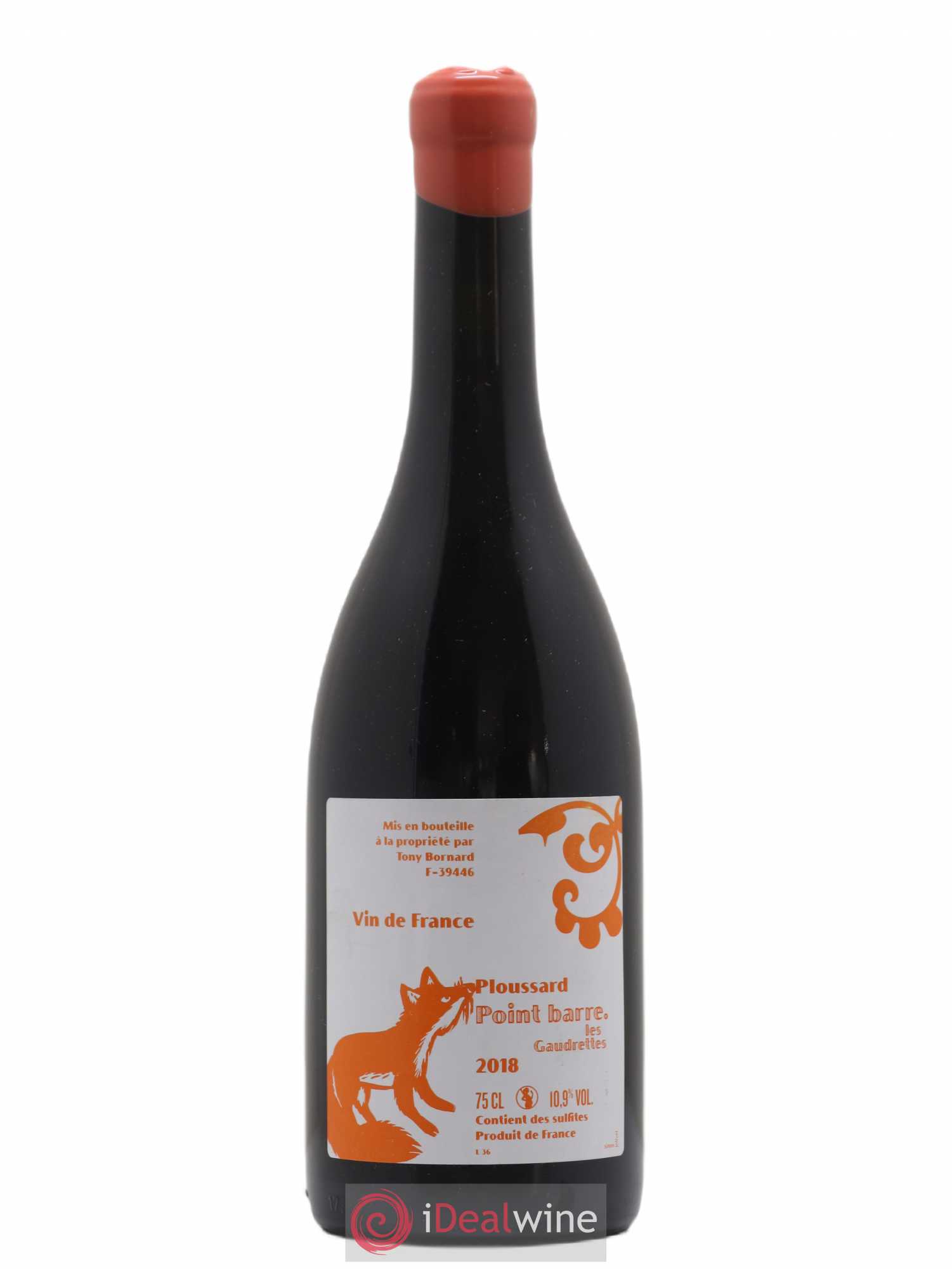 Arbois-Pupillin Ploussard Point Barre Bornard Les Gaudrettes 2018 - Lot de 1 bouteille - 0