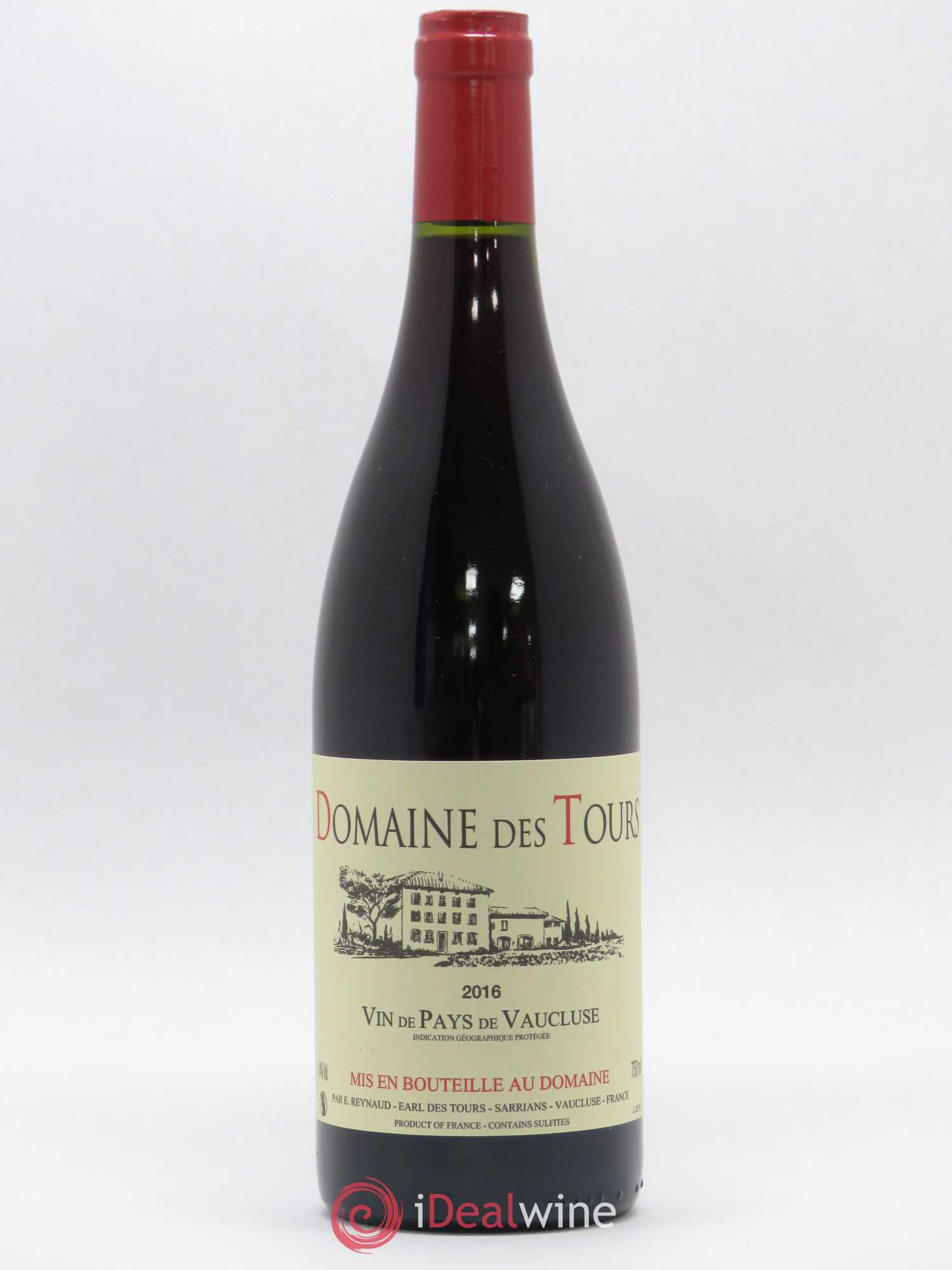Vaucluse (Vin de Pays de Vaucluse) Domaine des Tours Emmanuel Reynaud 2016 - Lot de 1 bouteille - 0