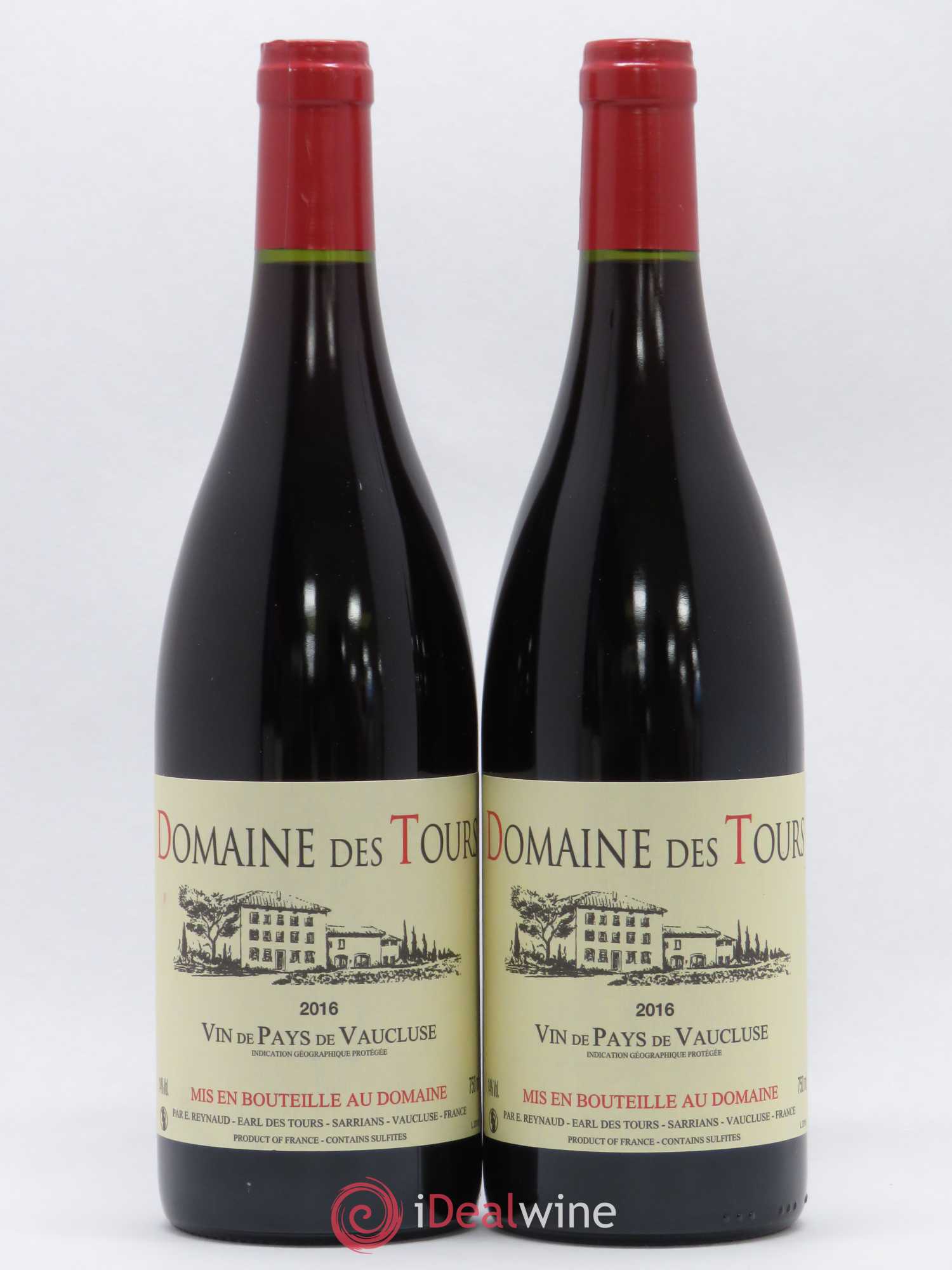 Vaucluse (Vin de Pays de Vaucluse) Domaine des Tours Emmanuel Reynaud 2016 - Lot de 2 bouteilles - 0