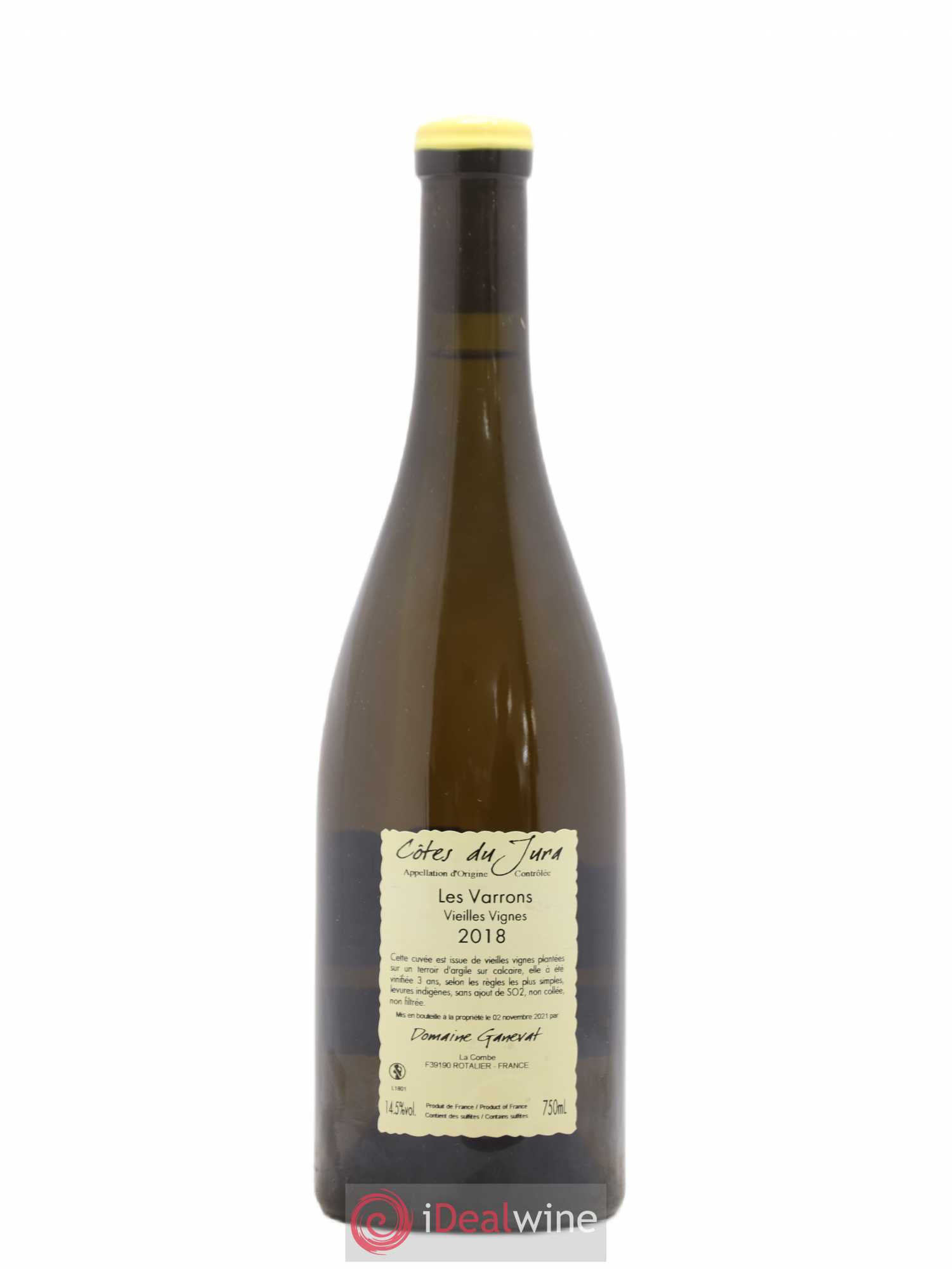 Côtes du Jura Les Varrons Vieilles Vignes Jean-François Ganevat (Domaine) 2018 - Lot de 1 bouteille - 1