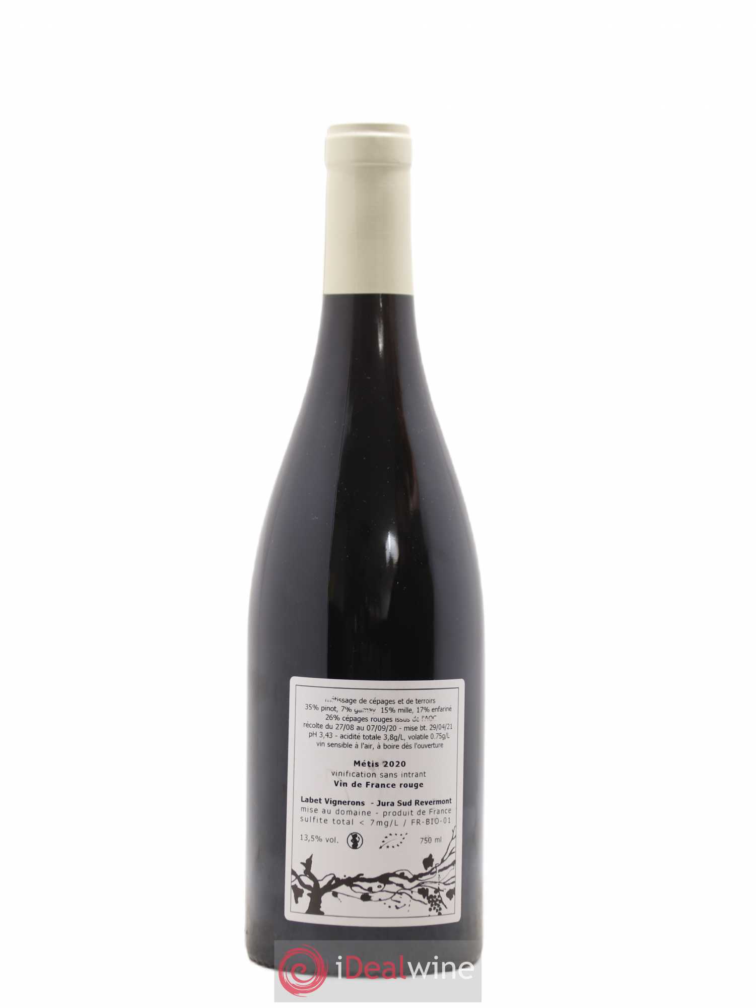 Vin de France Métis Romain - Julien - Charline Labet 2020 - Lotto di 1 bottiglia - 1