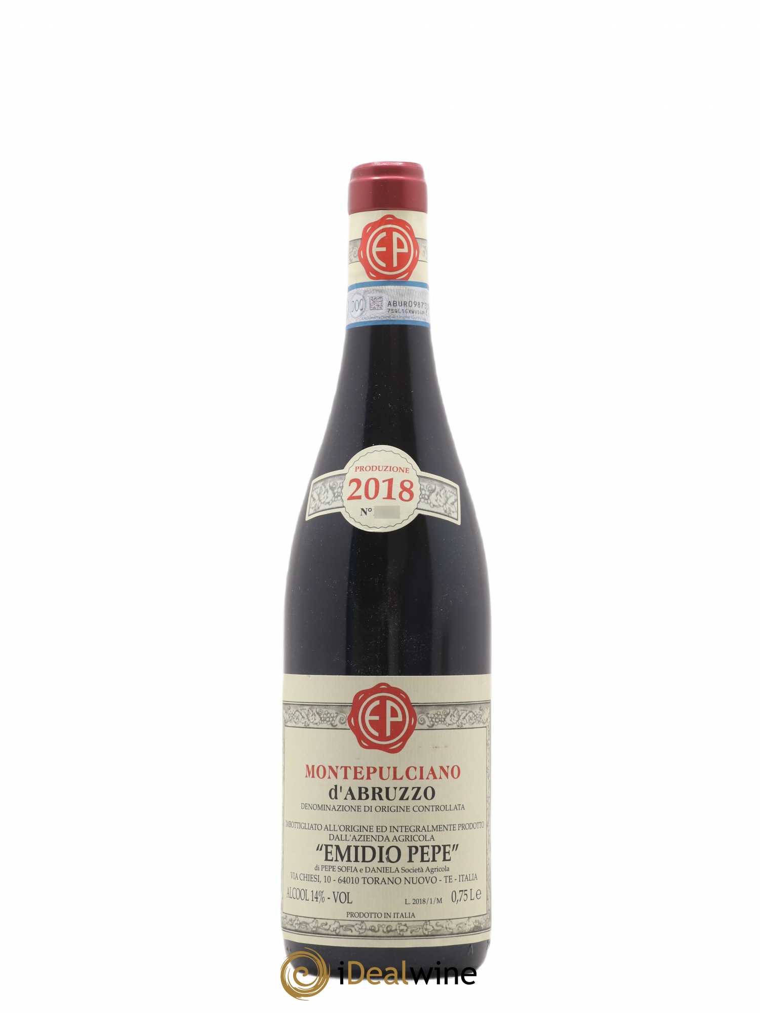Montepulciano d'Abruzzo DOC Riserva Vecchie Viti Emidio Pepe 2018 - Lot de 1 bouteille - 0