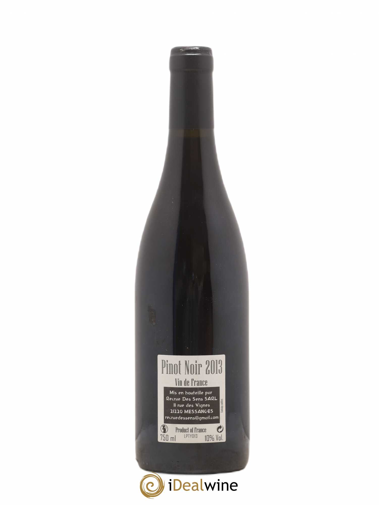 Vin de France Les Ponts Yann Durieux - Recrue des Sens 2013 - Lot de 1 bouteille - 1