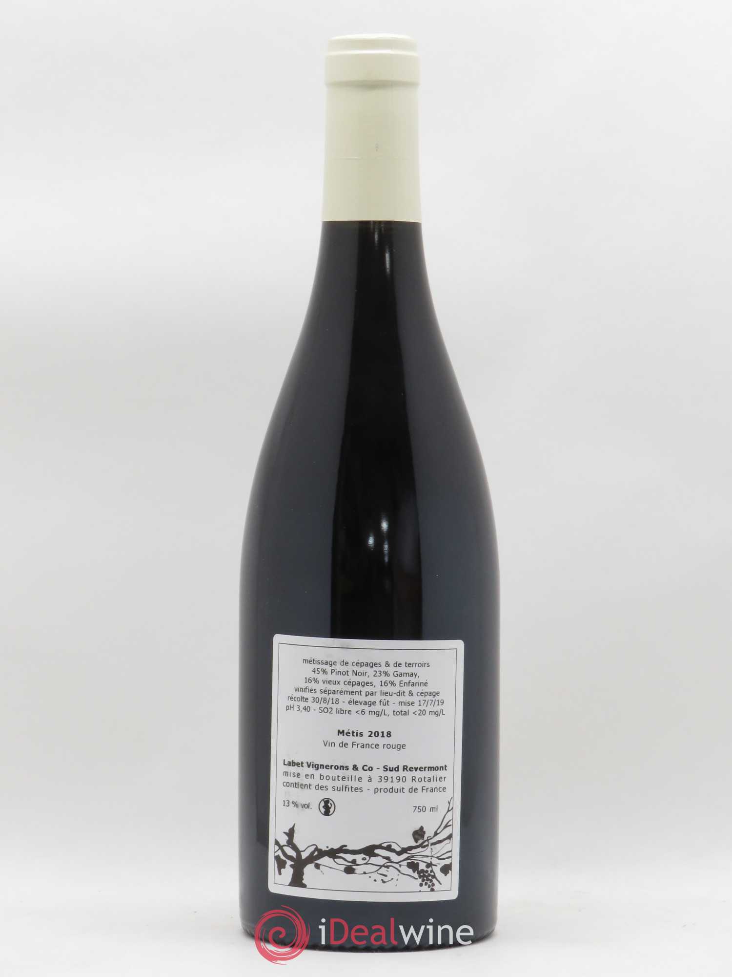 Vin de France Métis Romain - Julien - Charline Labet 2018 - Lot de 1 bouteille - 1