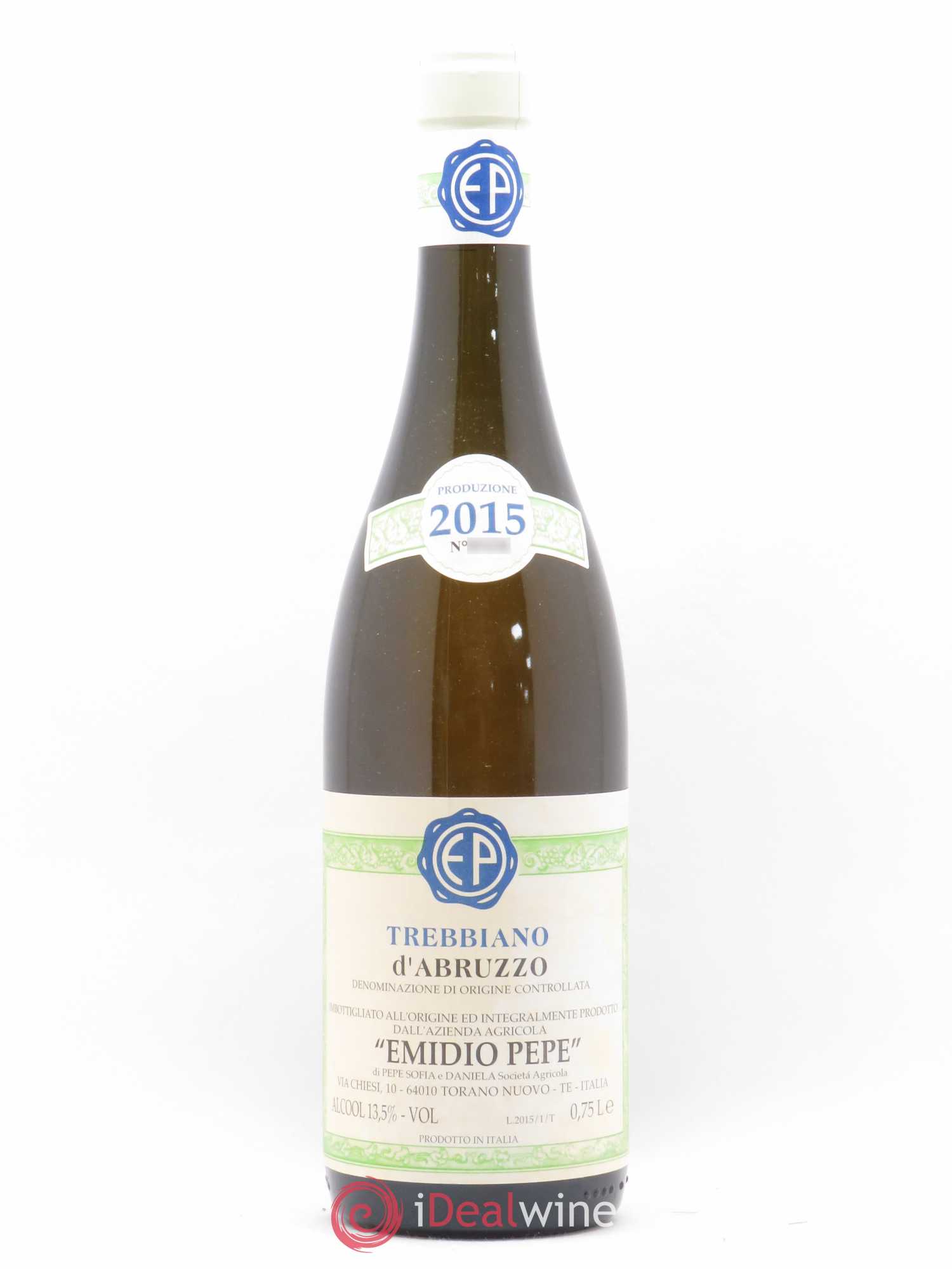 Trebbiano d'Abruzzo DOC Vecchie Viti Emidio Pepe 2015 - Lot de 1 bouteille - 0