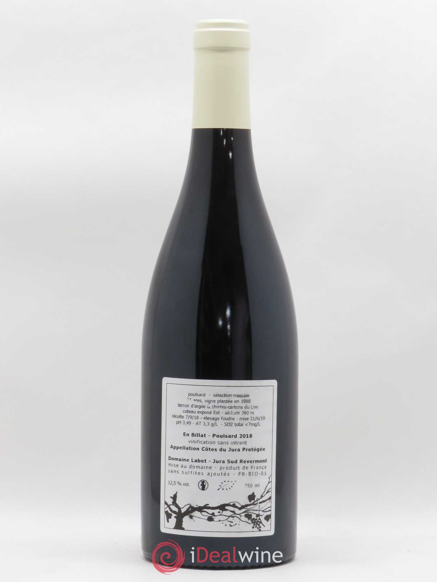 Côtes du Jura Poulsard En Billat Romain - Julien  - Charline Labet 2018 - Lot de 1 bouteille - 1