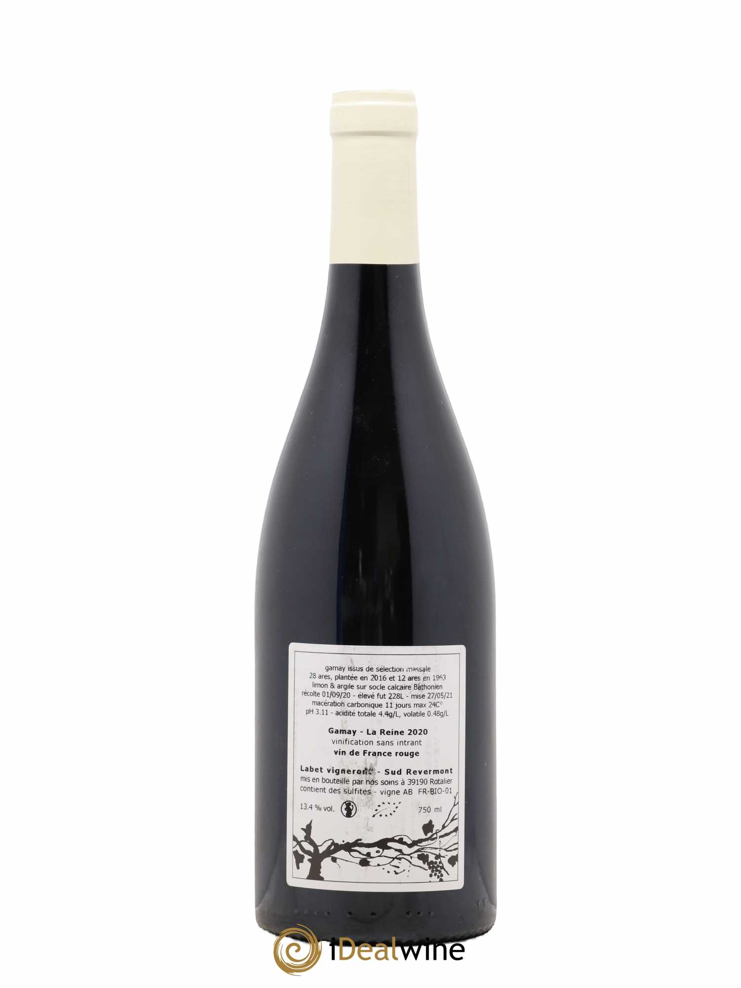 Vin de France Gamay La Reine Labet (Domaine) 2020 - Lot de 1 bouteille - 1