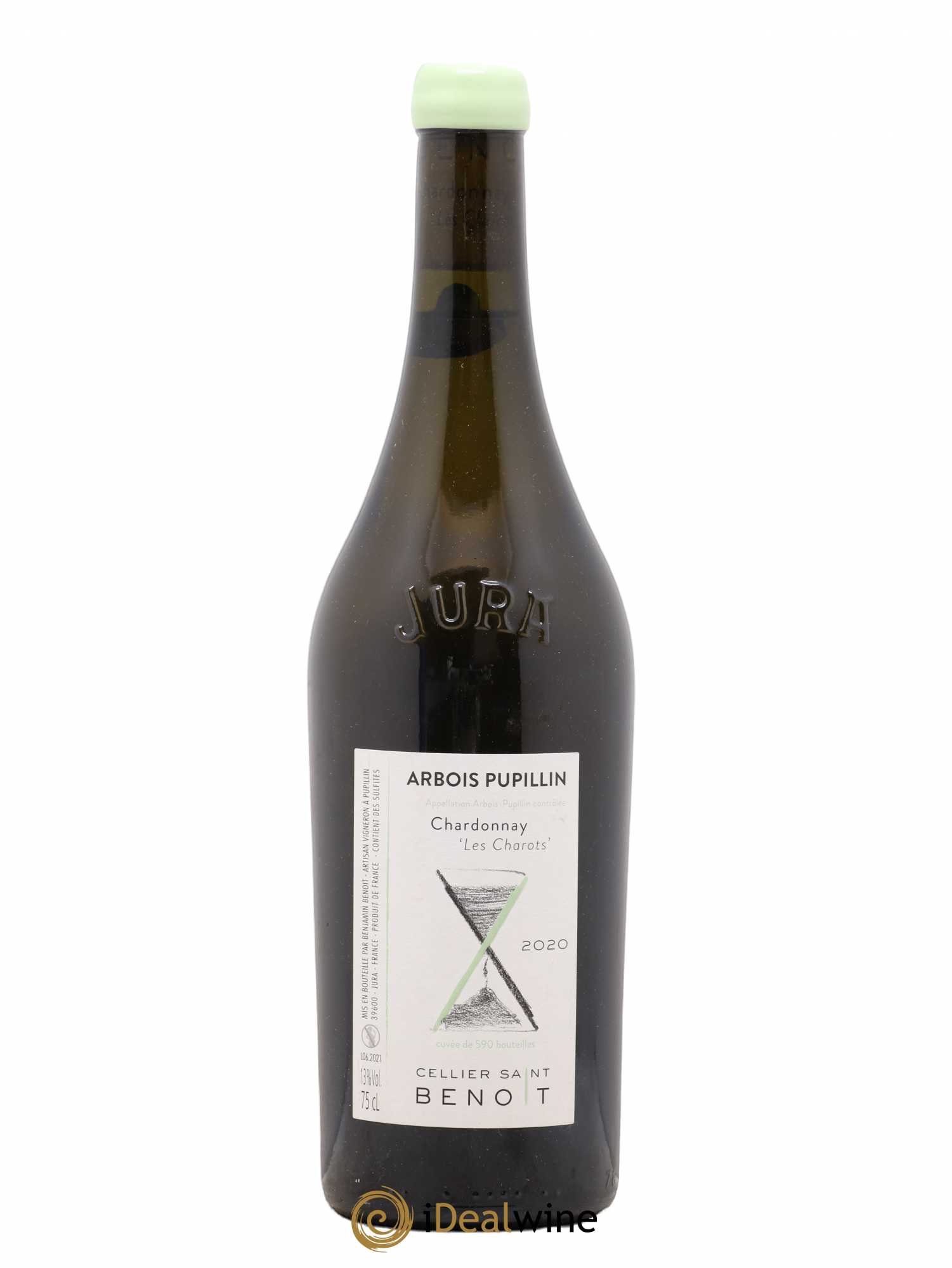 Arbois Pupillin Chardonnay Les Charots Cellier Saint Benoit 2020 - Posten von 1 Flasche - 0