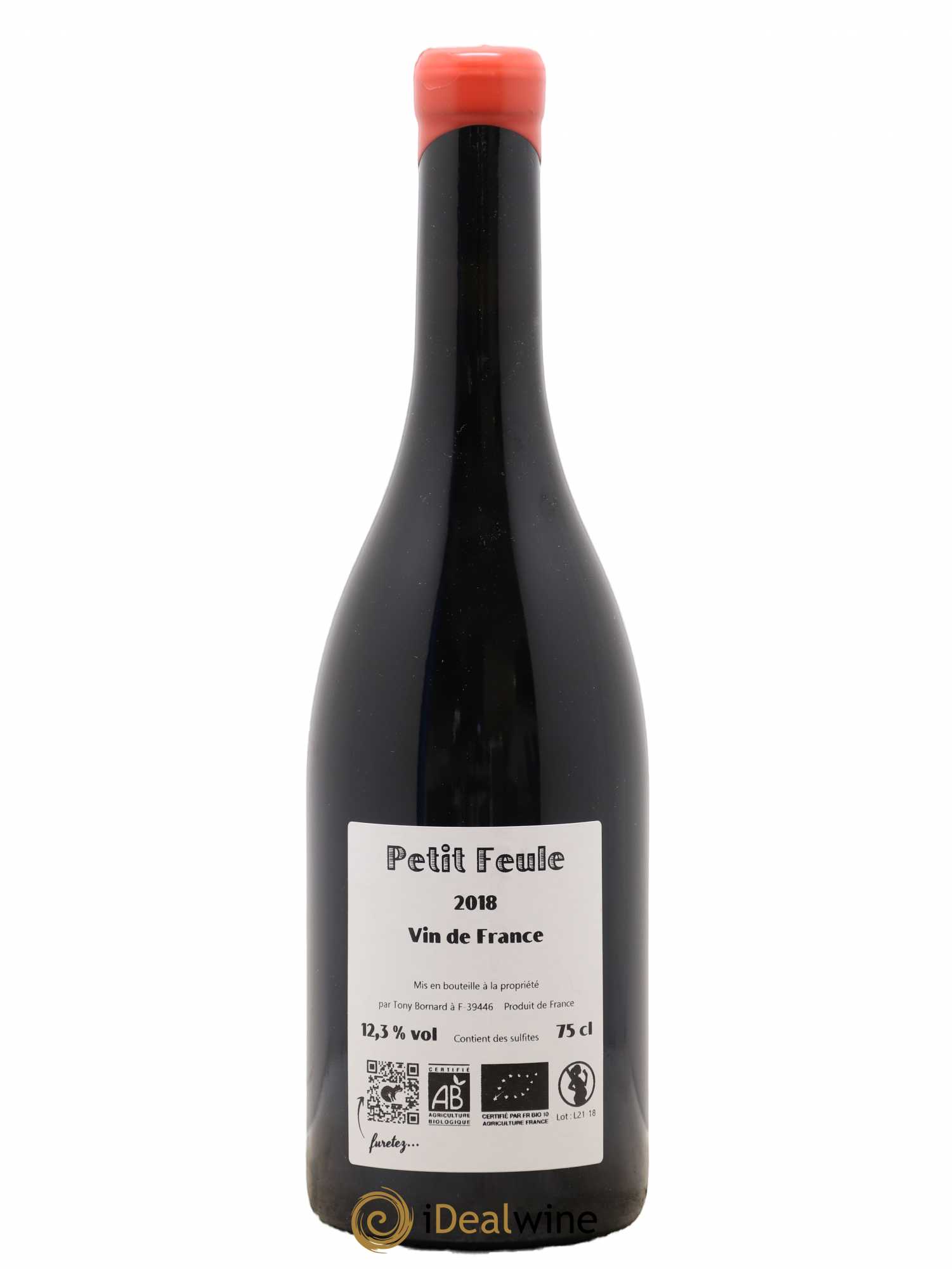 Vin de France Petit Feule Tony Bornard 2018 - Posten von 1 Flasche - 1