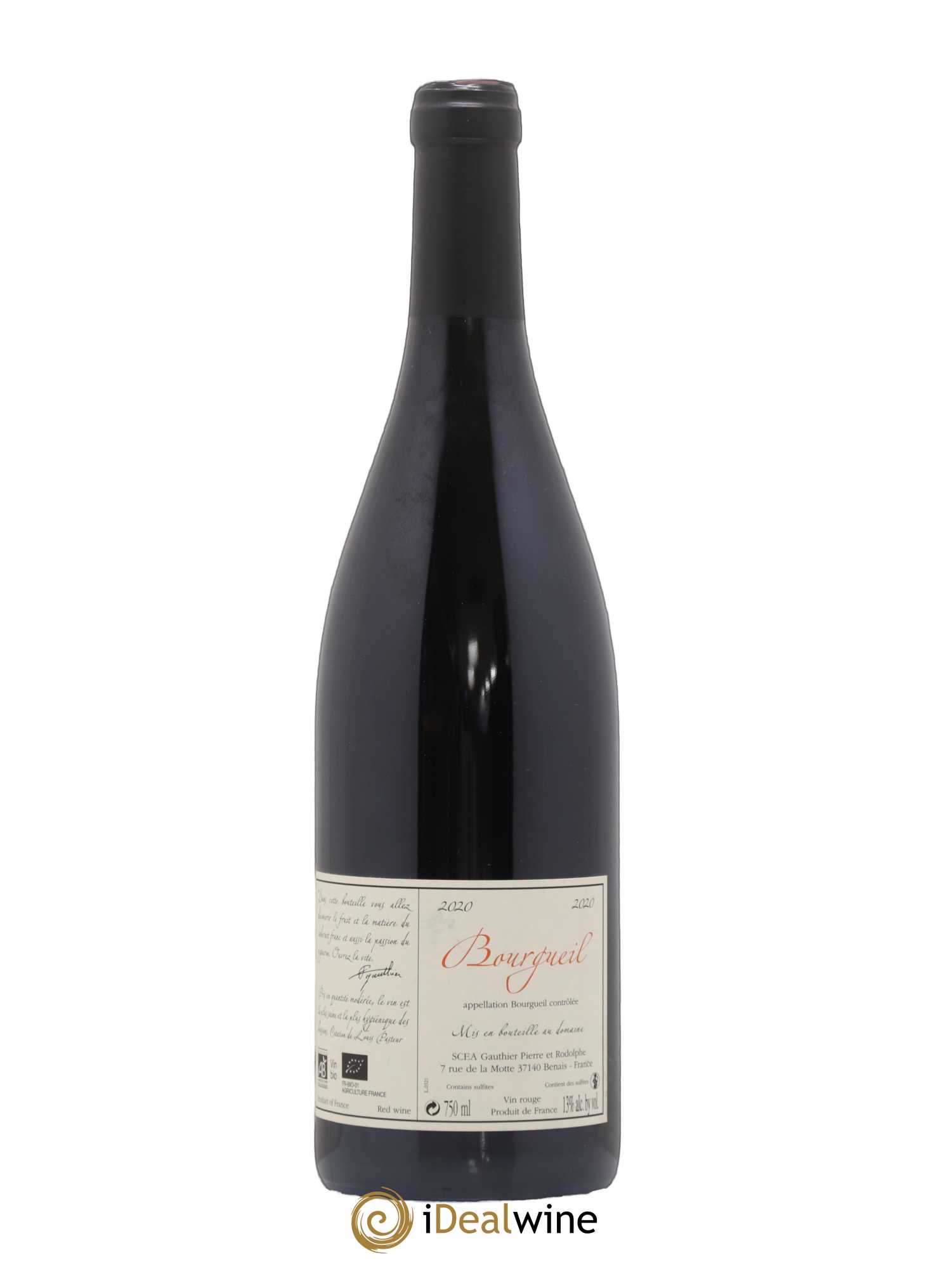 Bourgueil Jour de Soif Domaine du Bel Air  (sans prix de réserve) 2020 - Lot de 1 bouteille - 1