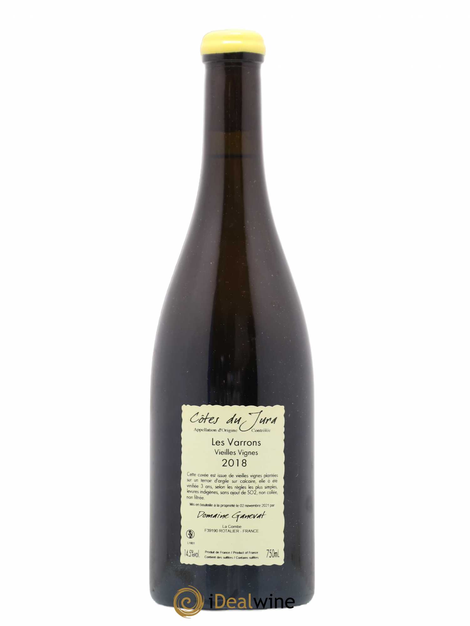 Côtes du Jura Les Varrons Vieilles Vignes Jean-François Ganevat (Domaine) 2018 - Lot de 1 bouteille - 1