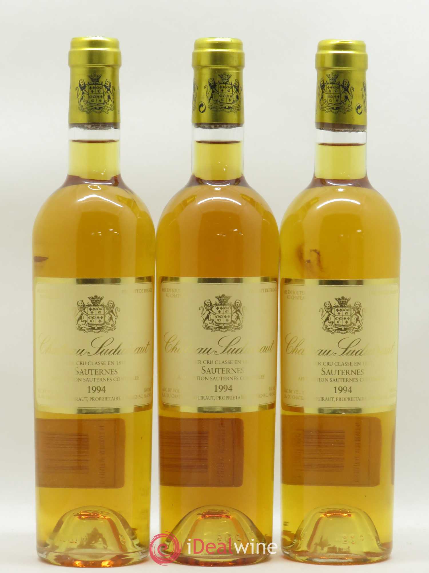 Château Suduiraut 1er Grand Cru Classé (senza prezzo di riserva) 1994 - Lotto di 3 mezze bottiglie - 0