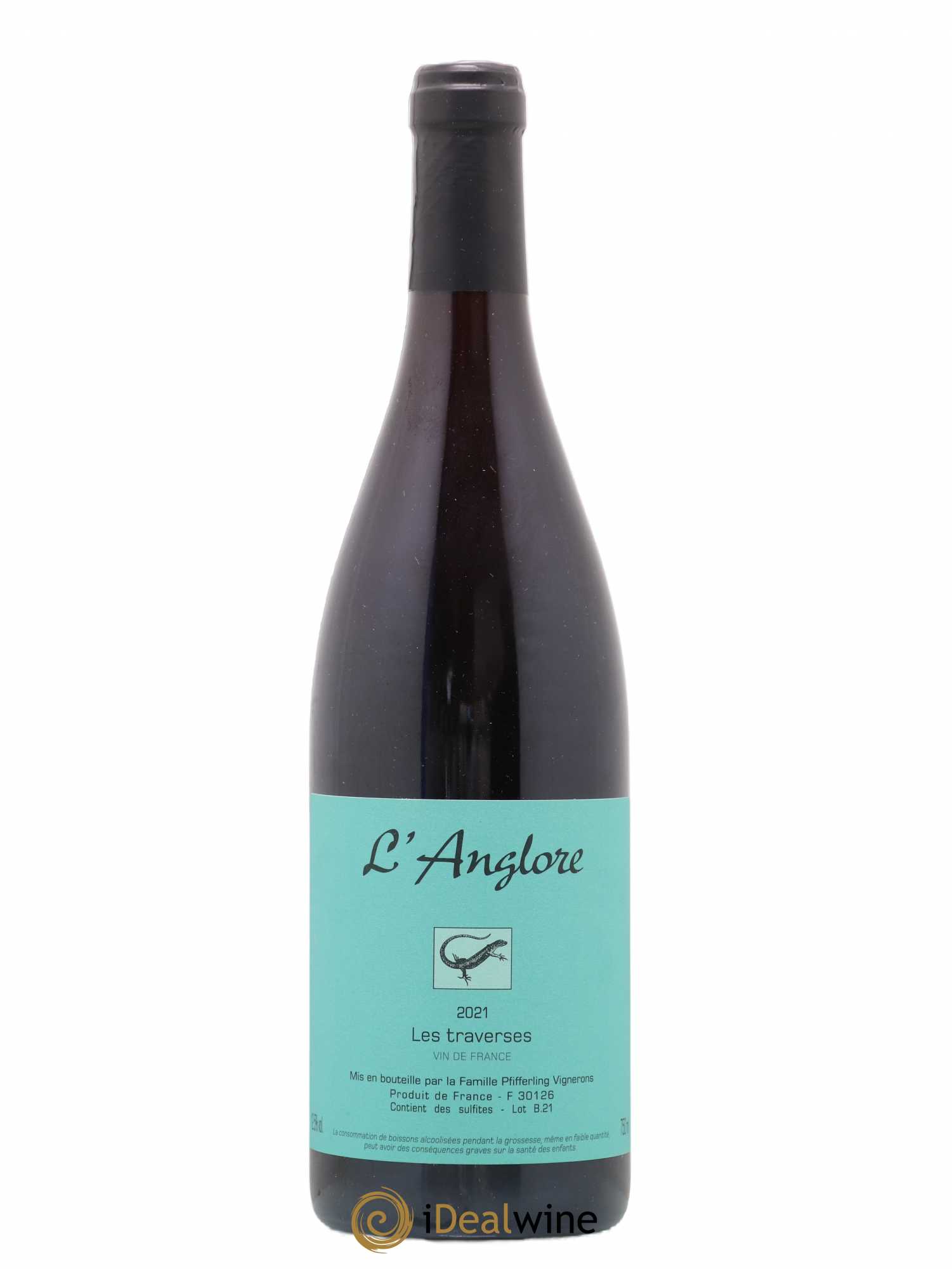 Vin de France Les Traverses L'Anglore 2021 - Lot de 1 bouteille - 0