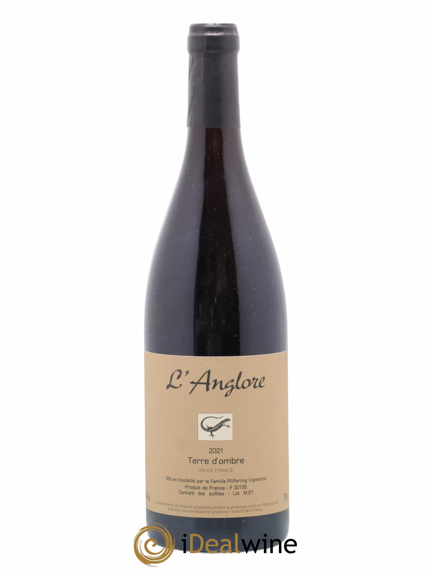 Vin de France Terre d'Ombre L'Anglore 2021 - Lot de 1 bouteille - 0