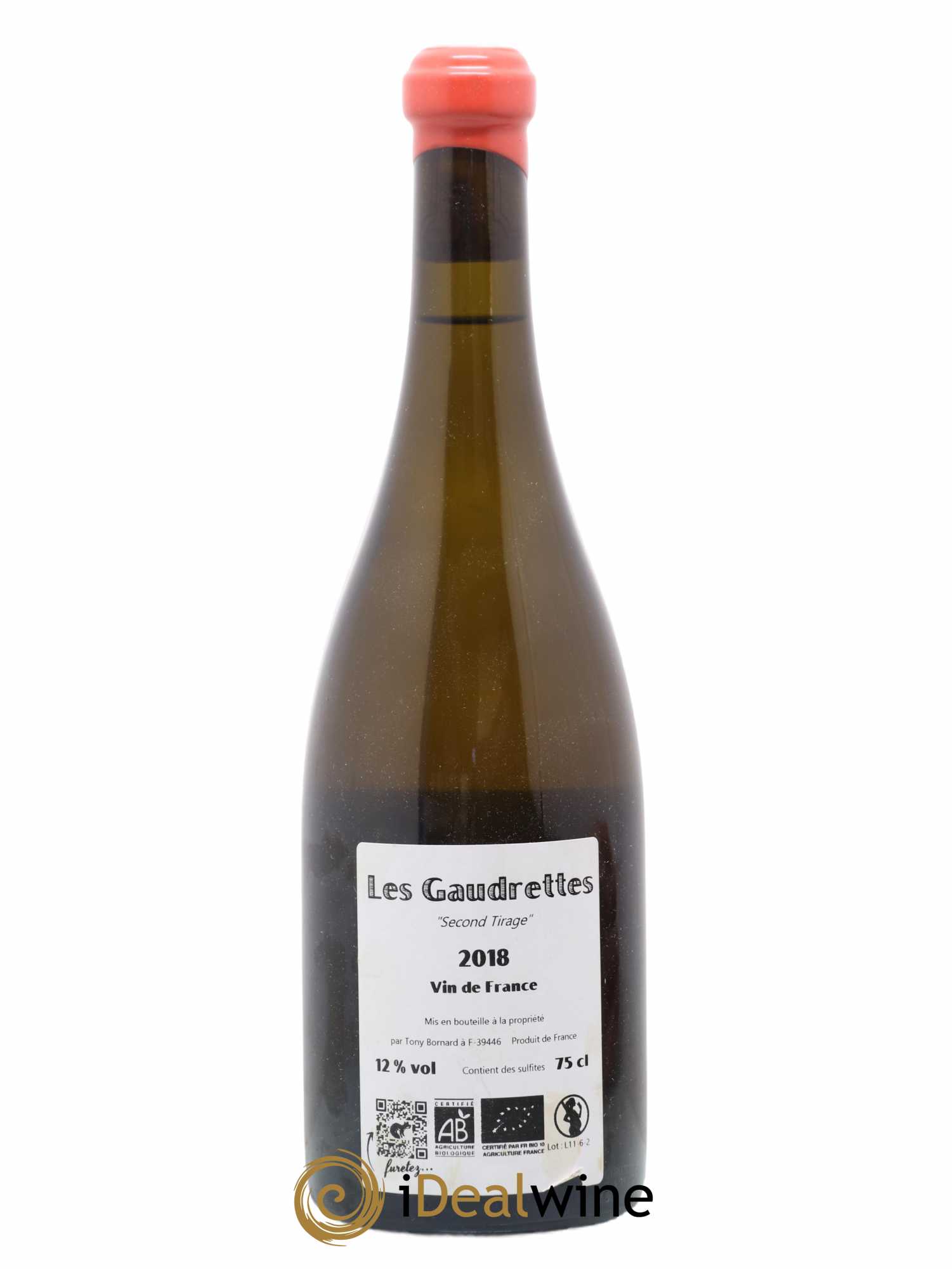 Vin de France Les Gaudrettes Second Tirage Bornard 2018 - Posten von 1 Flasche - 1