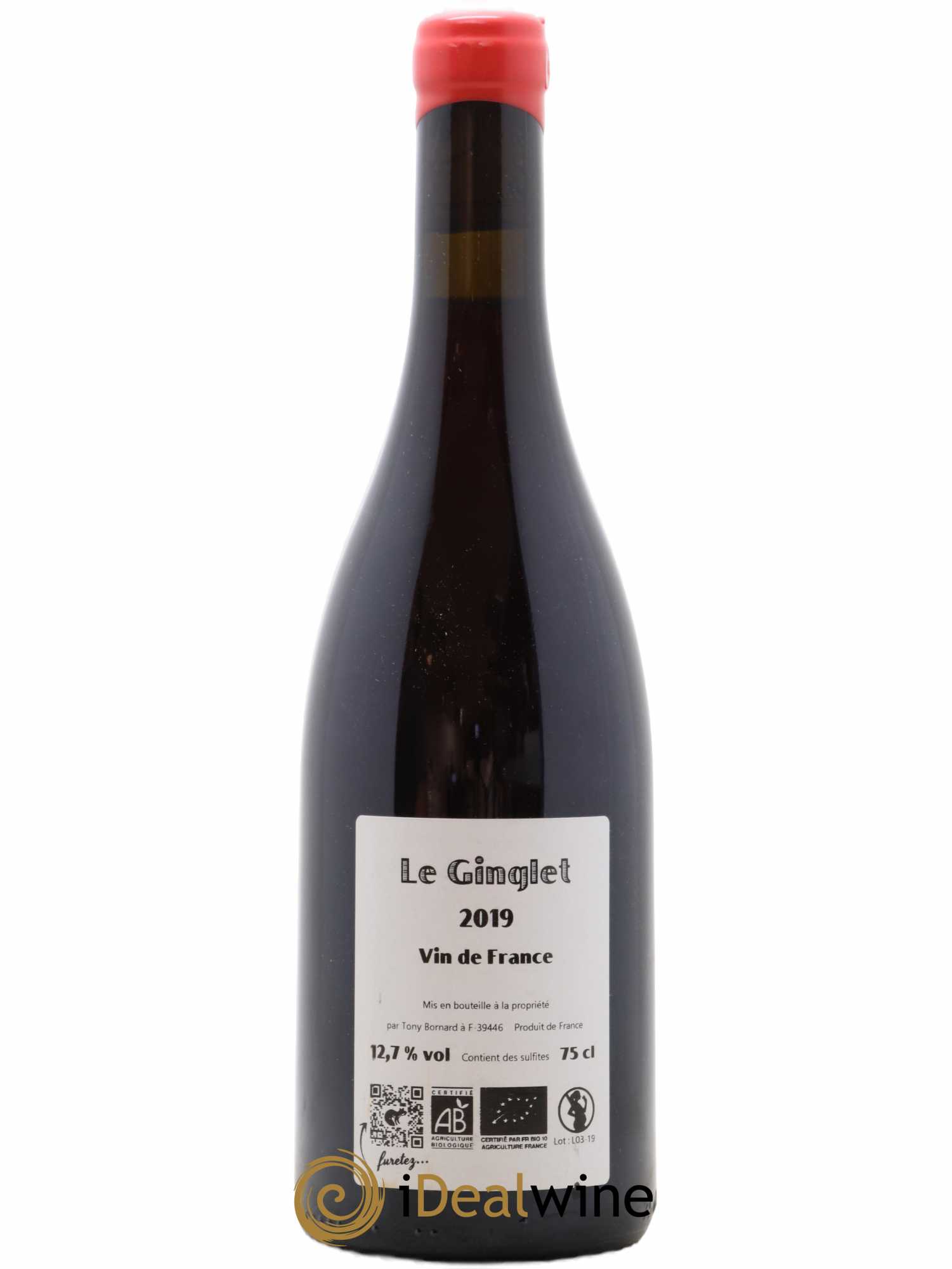 Vin de France Le Ginglet Bornard 2019 - Lot de 1 bouteille - 1