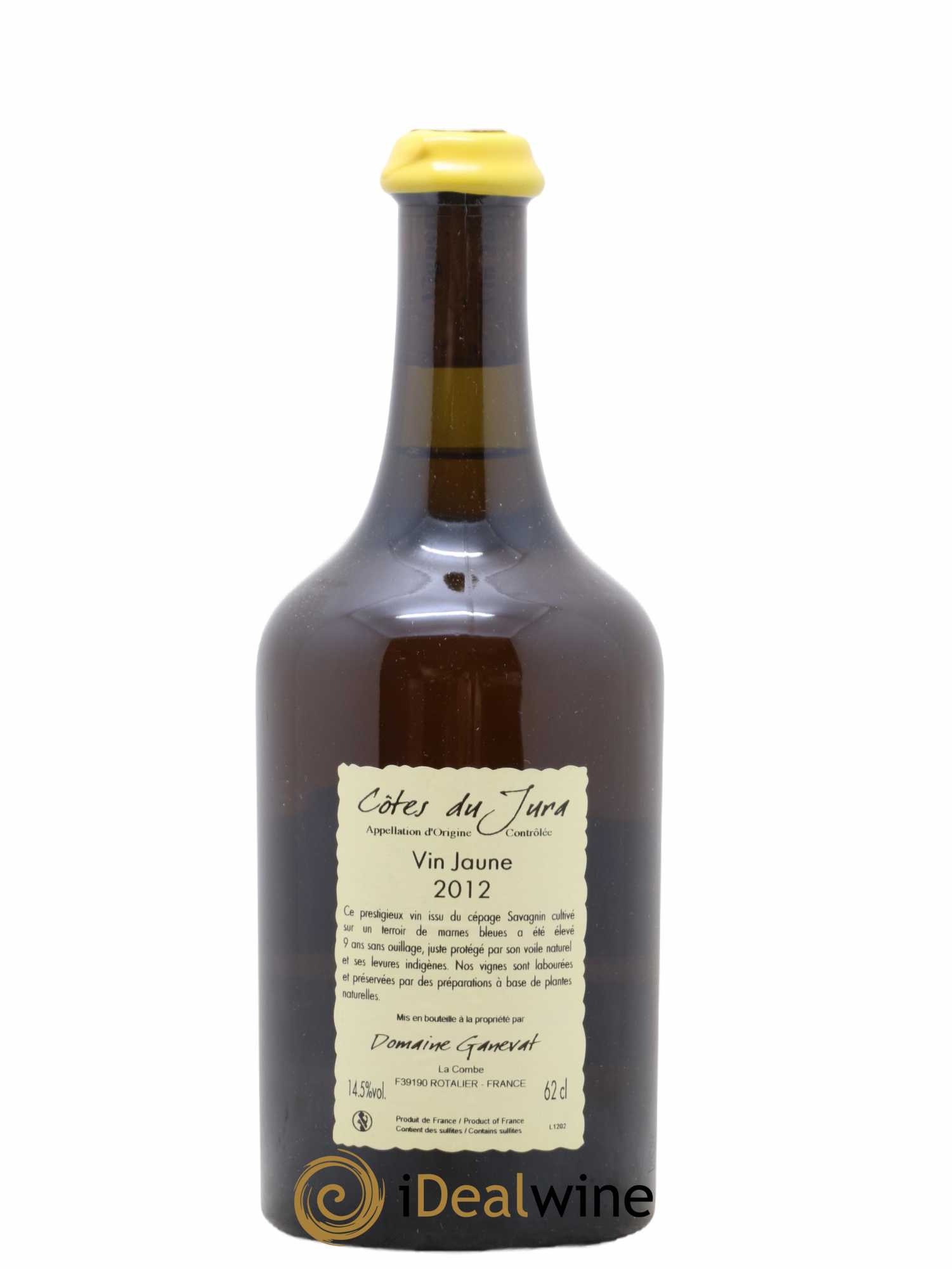 Côtes du Jura Vin Jaune Jean-François Ganevat (Domaine) 2012 - Lot de 1 bouteille - 1