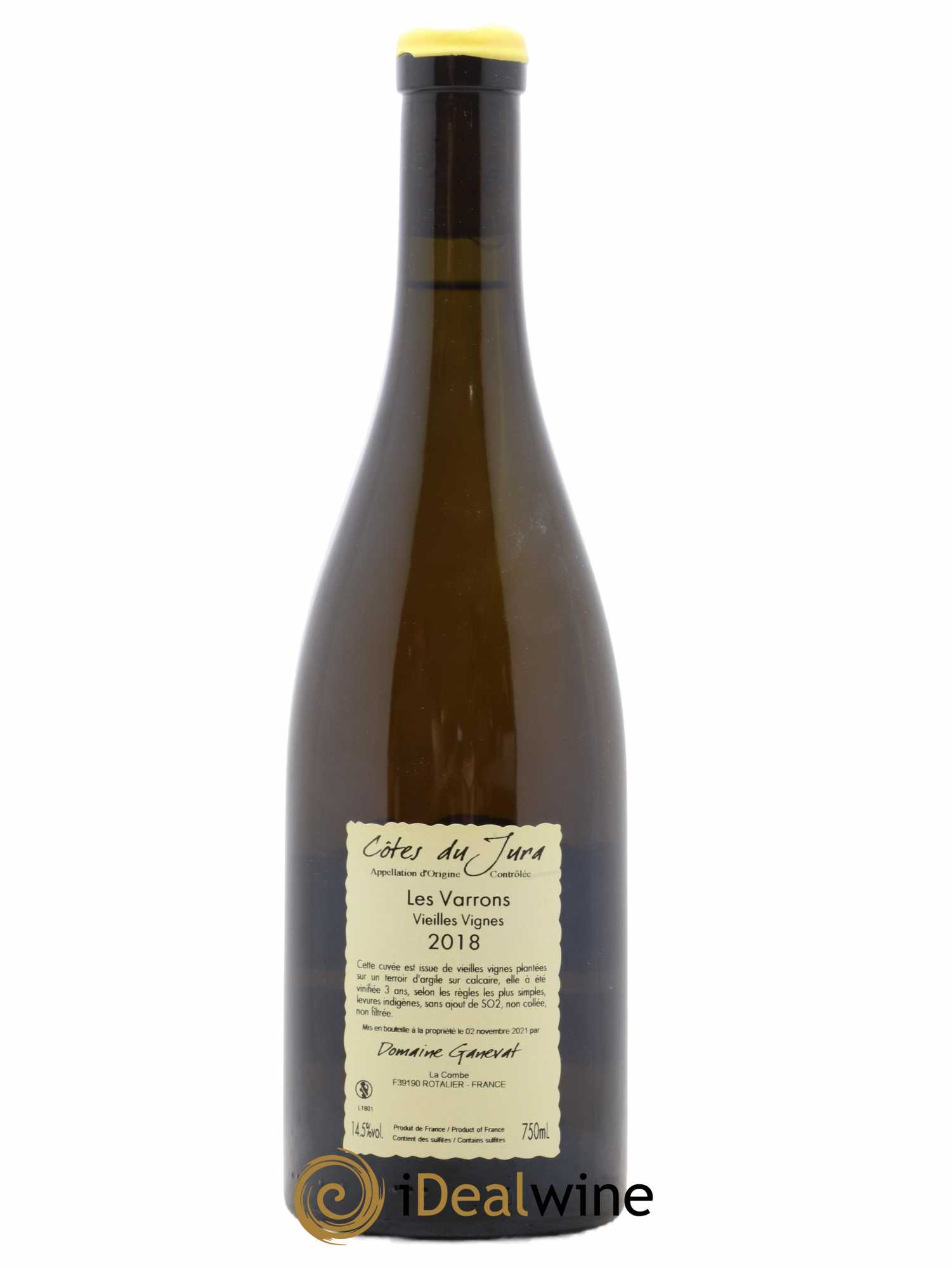 Côtes du Jura Les Varrons Vieilles Vignes Jean-François Ganevat (Domaine) 2018 - Lot de 1 bouteille - 1