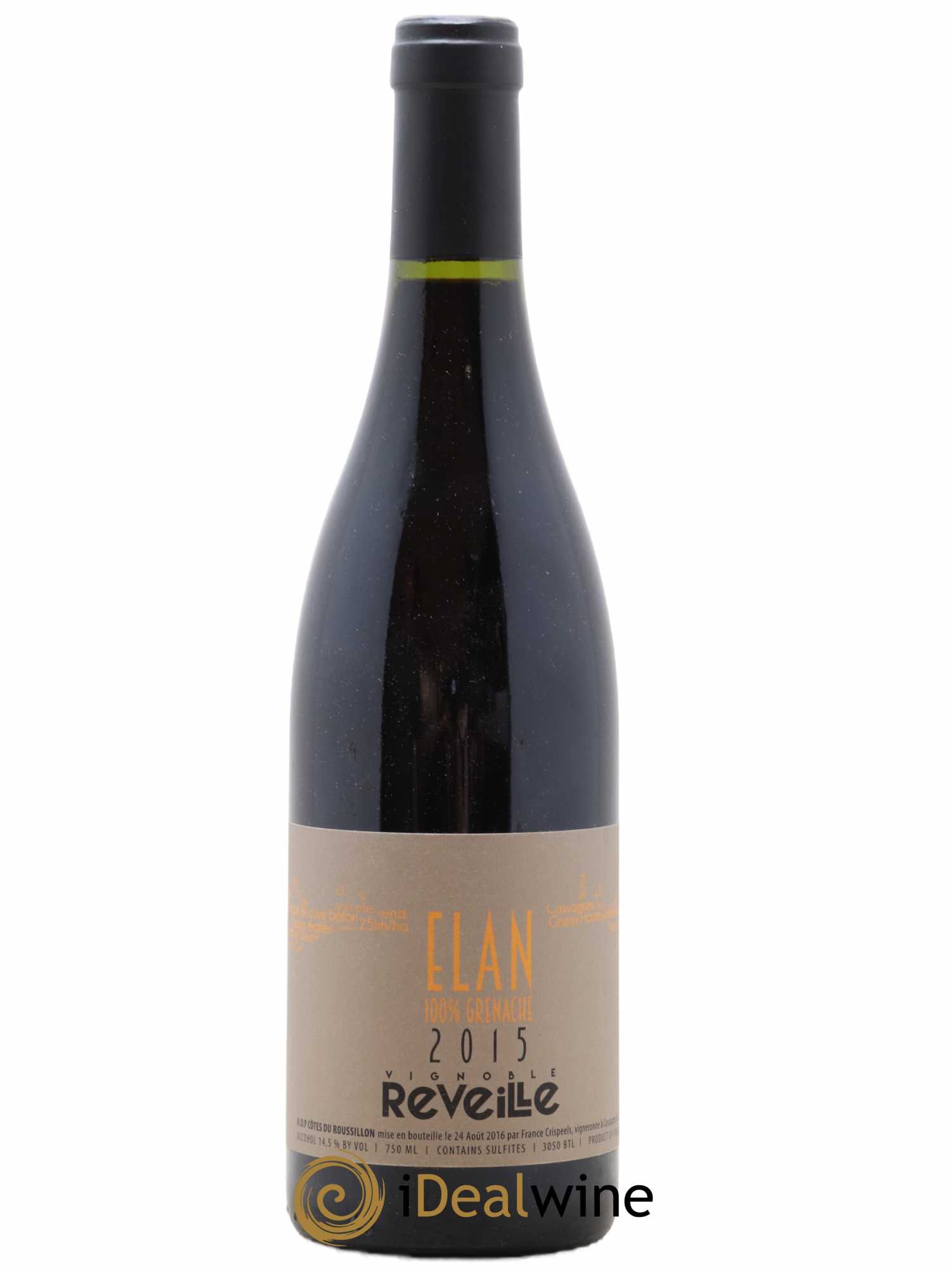 Côtes du Roussillon Elan 100% Grenache Vignoble Reveille (sans prix de réserve) 2015 - Posten von 1 Flasche - 0