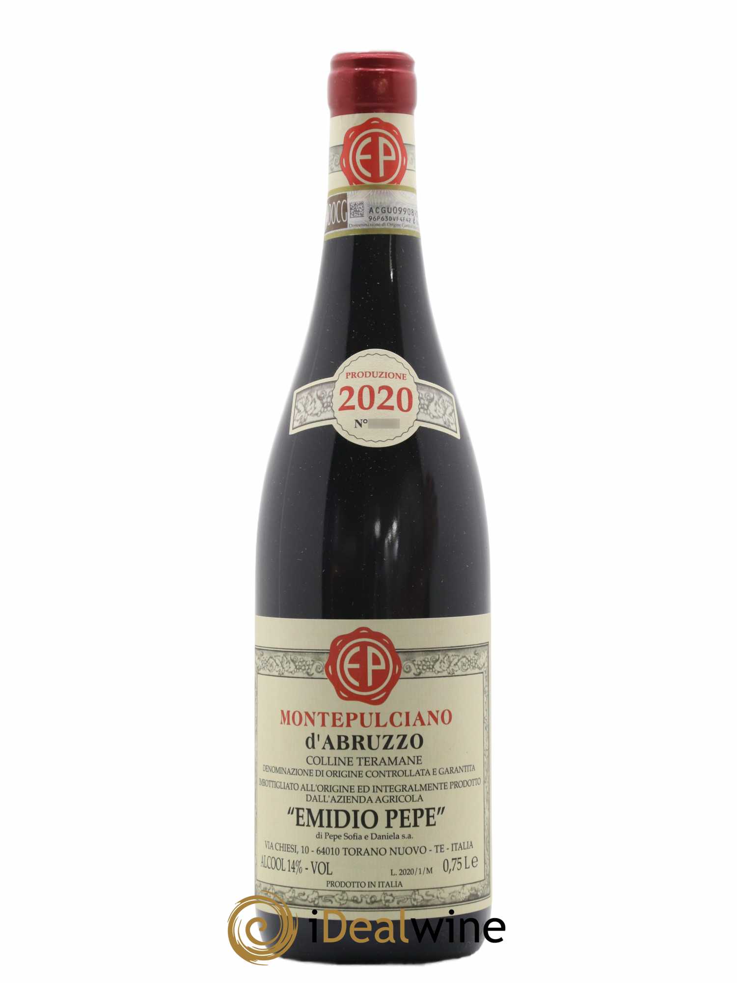 Montepulciano d'Abruzzo DOC Emidio Pepe 2020 - Lot de 1 bouteille - 0