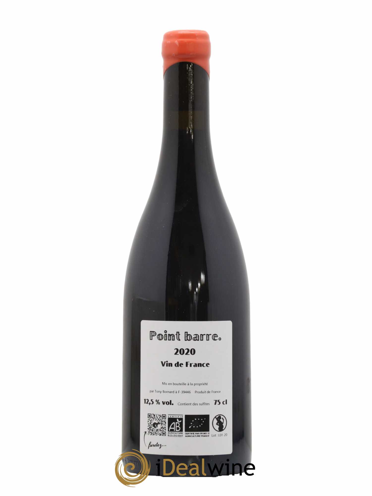 Vin de France Point Barre Ploussard - Bornard 2020 - Lot de 1 bouteille - 1