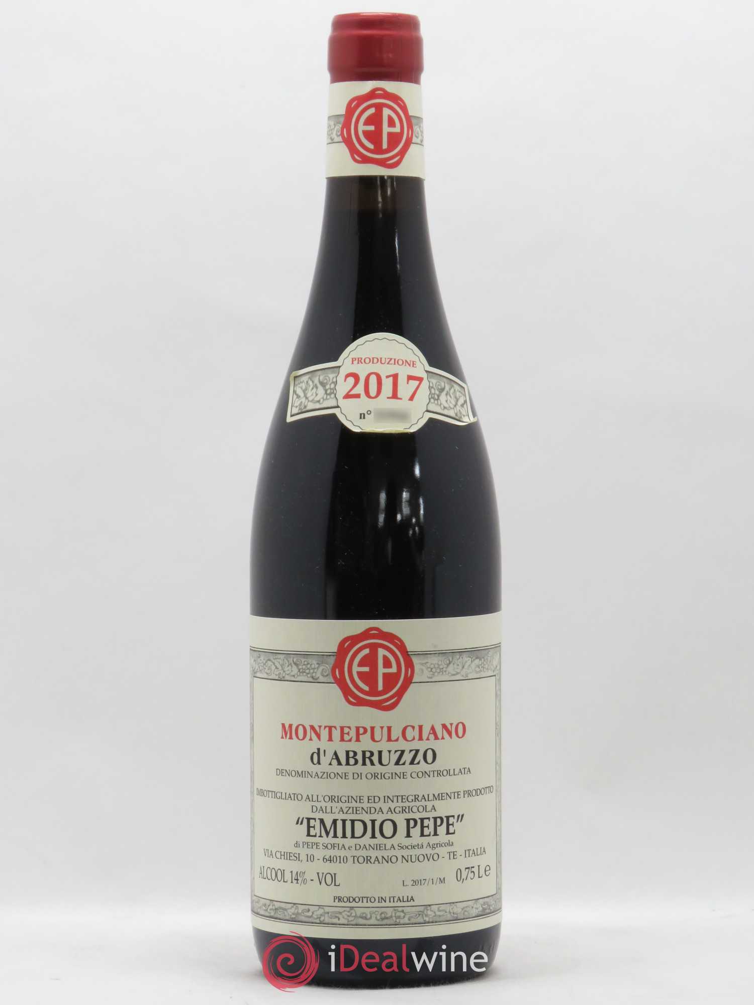Montepulciano d'Abruzzo DOC Riserva Vecchie Viti Emidio Pepe 2017 - Lot de 1 bouteille - 0