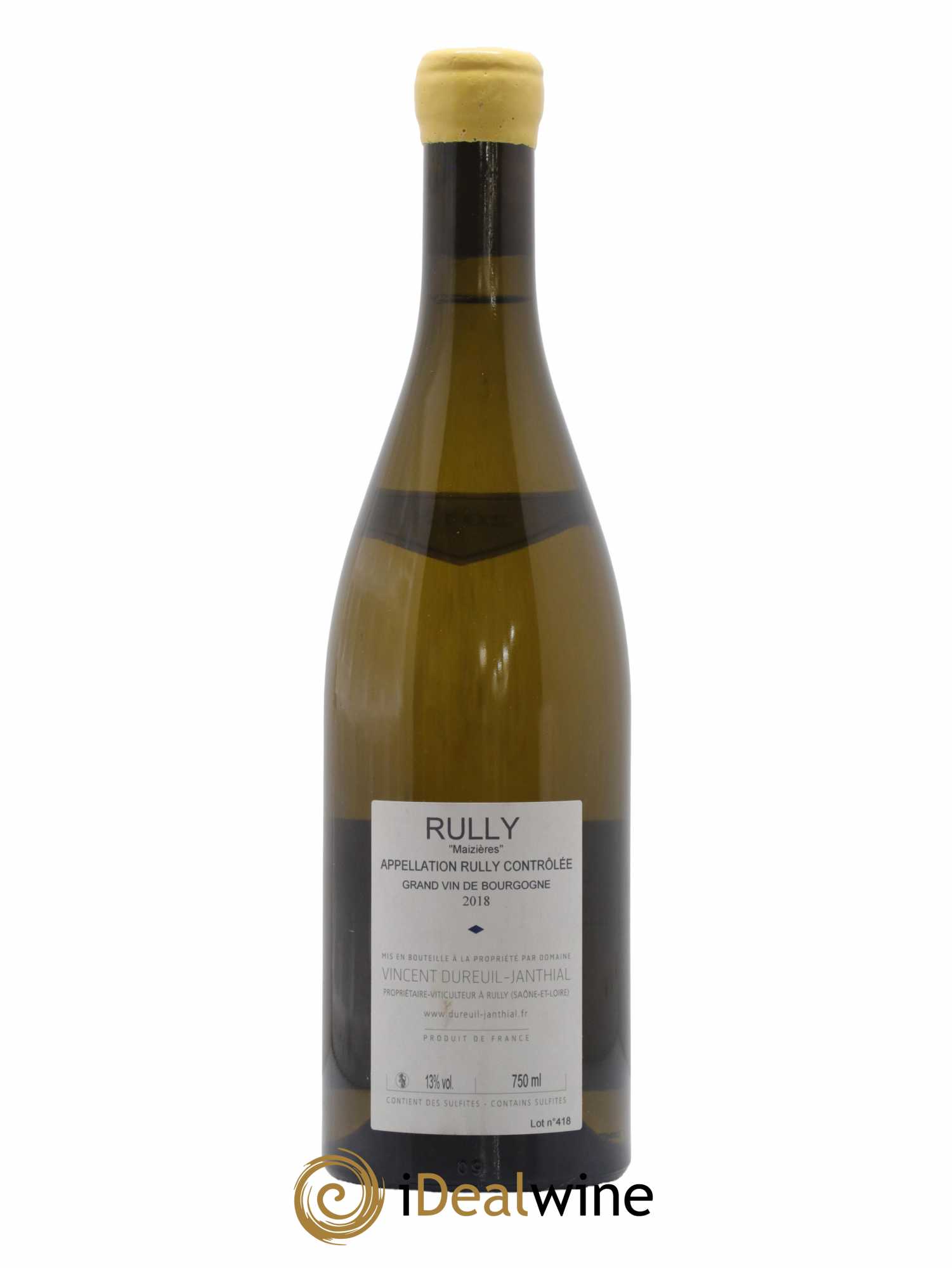 Rully Maizières Vincent Dureuil-Janthial 2018 - Posten von 1 Flasche - 1