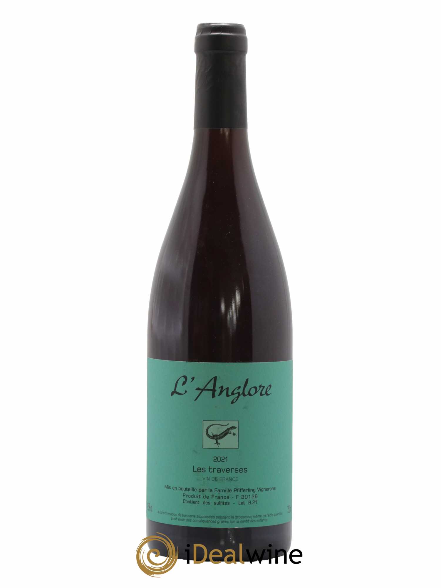 Vin de France Les Traverses L'Anglore 2021 - Lot de 1 bouteille - 0
