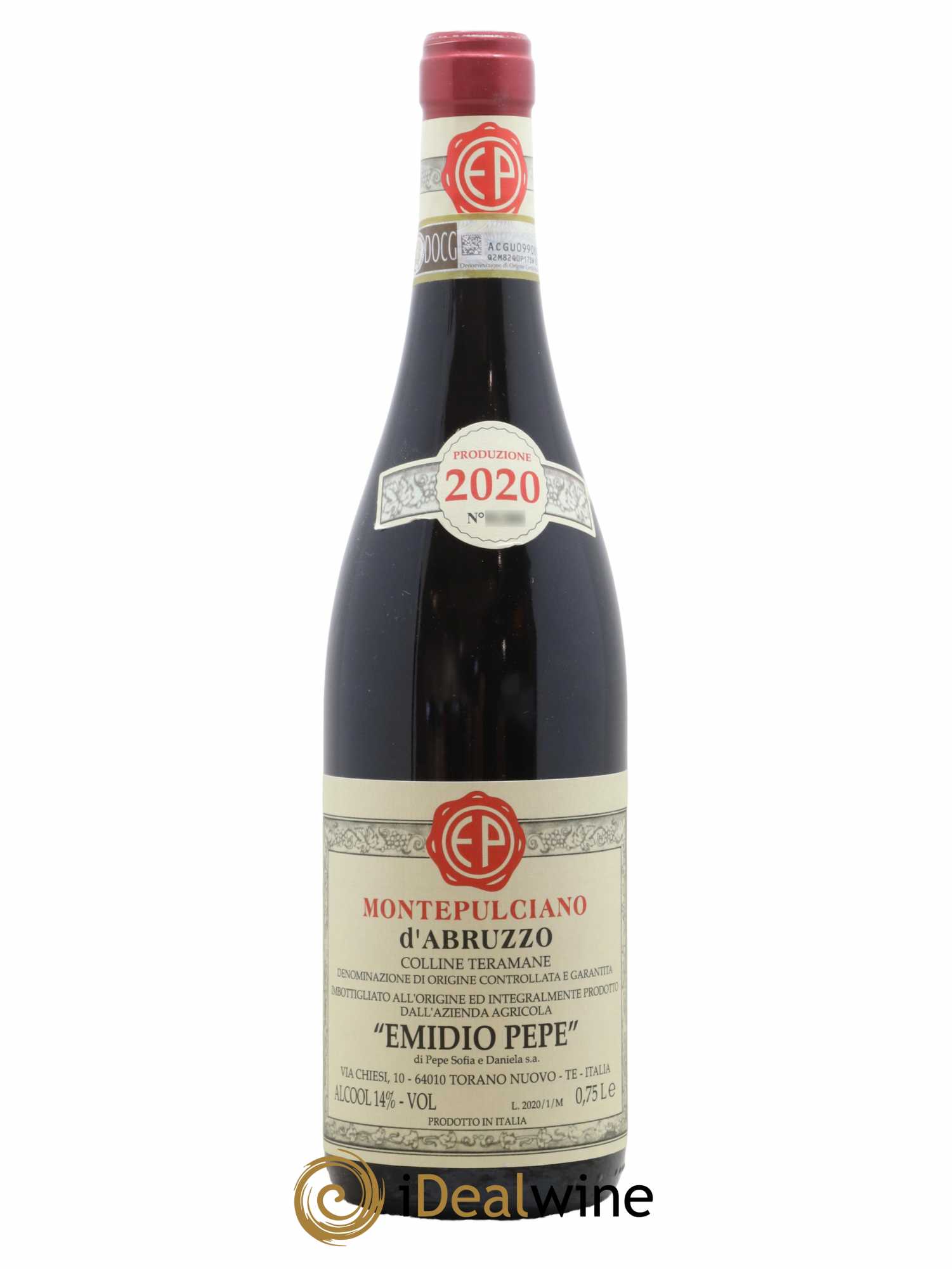 Montepulciano d'Abruzzo DOC Riserva Vecchie Viti Emidio Pepe 2020 - Lot de 1 bouteille - 0