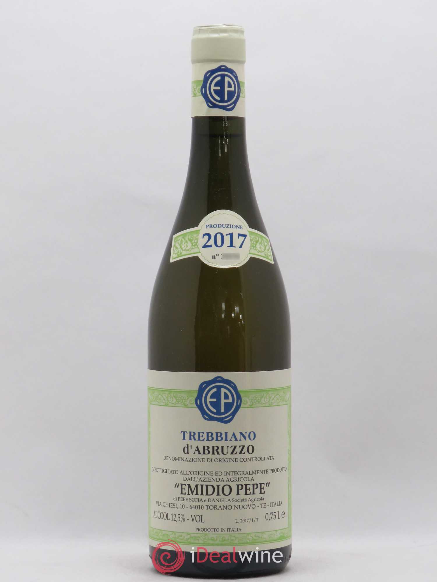 Trebbiano d'Abruzzo DOC Vecchie Viti Emidio Pepe 2017 - Lot de 1 bouteille - 0