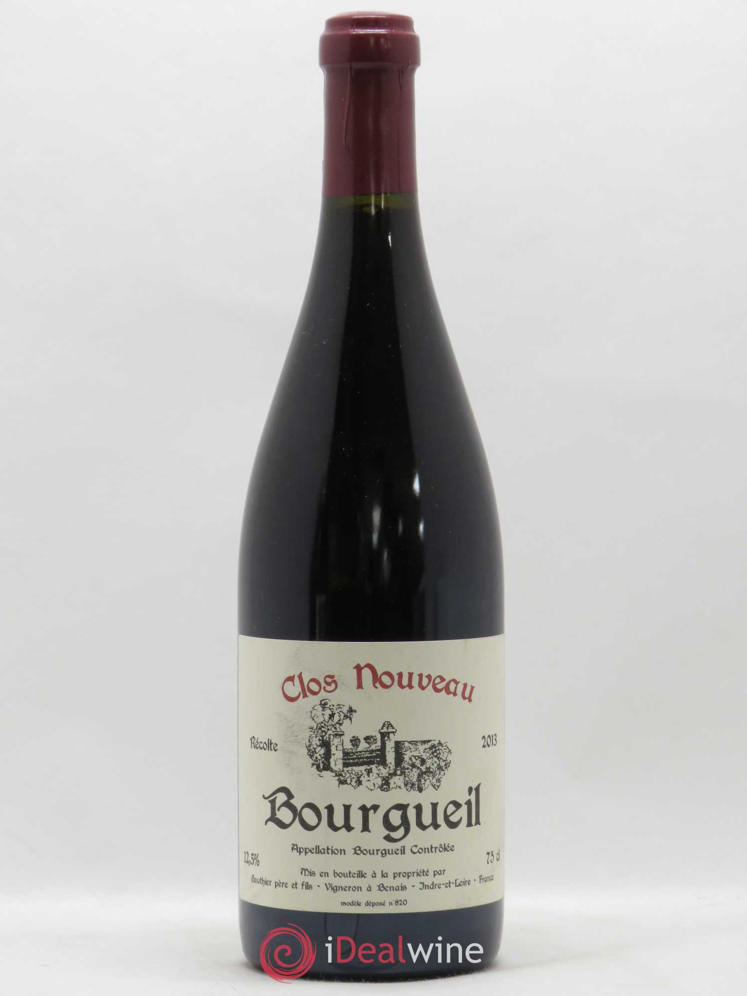 Bourgueil Clos Nouveau Domaine du Bel Air 2013 - Lot de 1 bouteille - 0