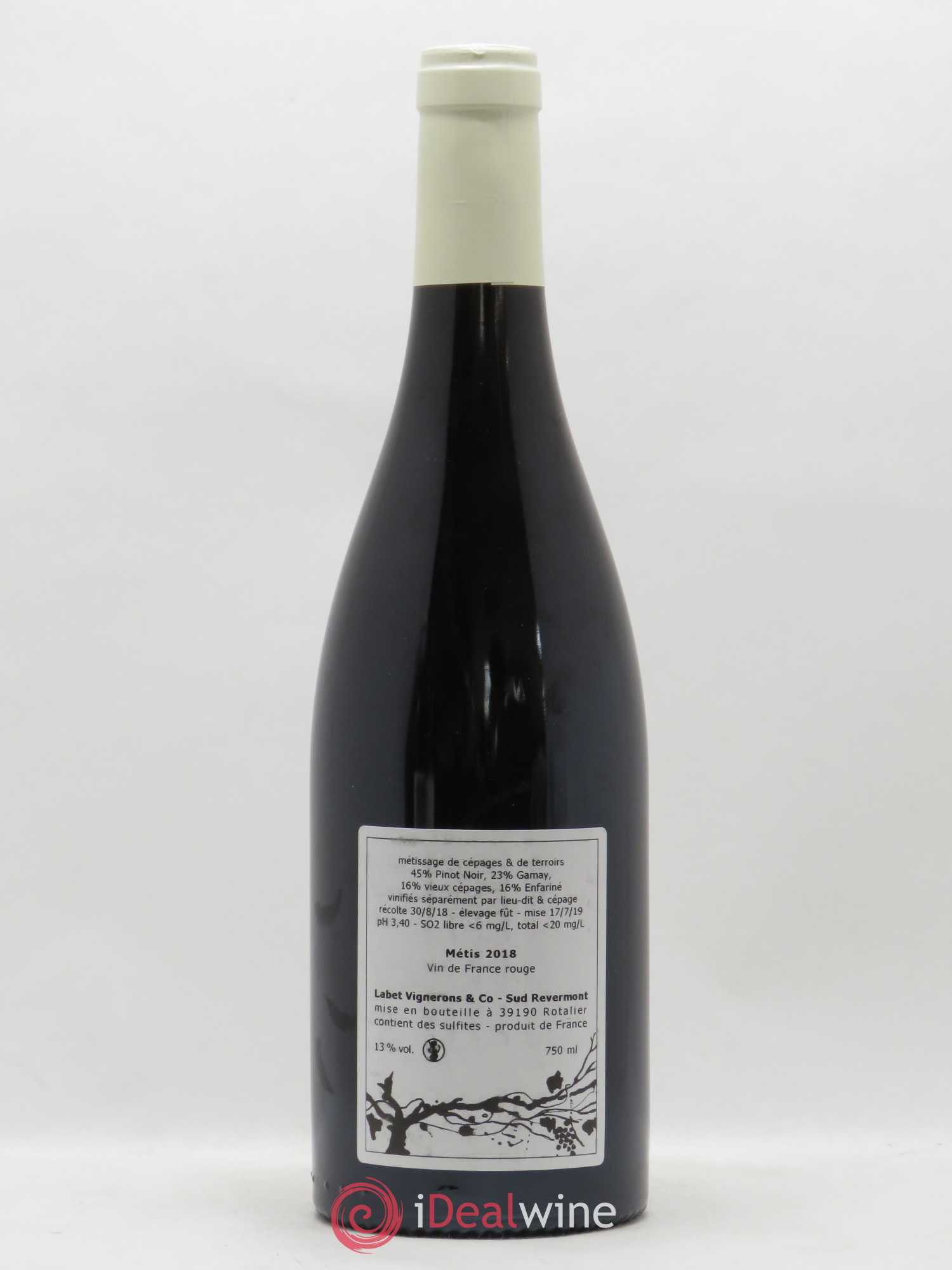 Vin de France Métis Romain - Julien - Charline Labet 2018 - Lot de 1 bouteille - 1