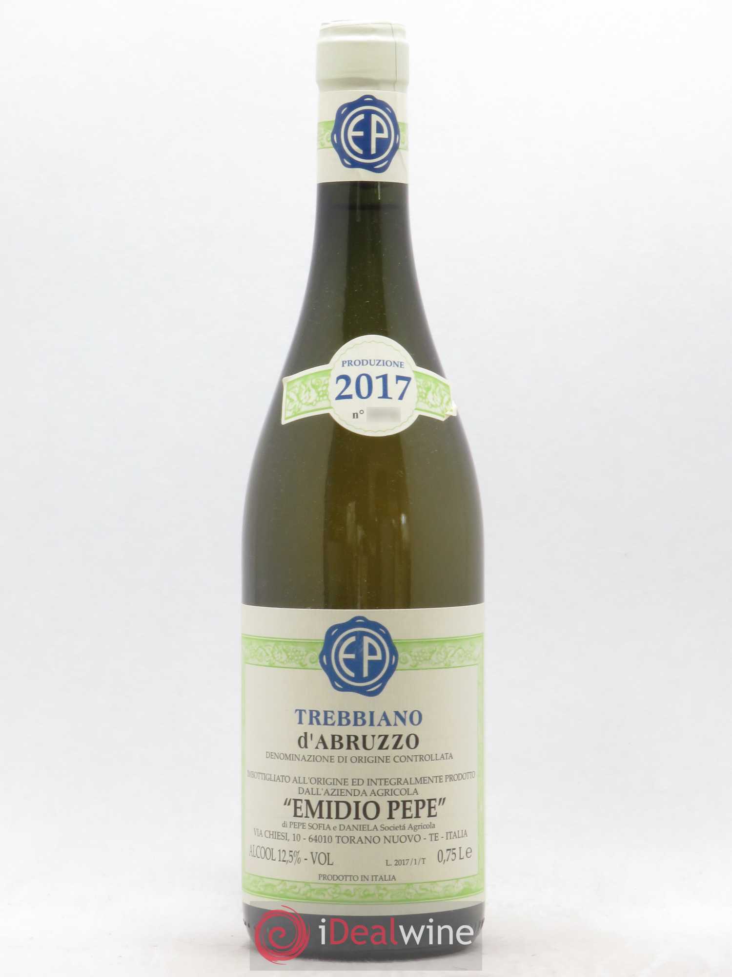 Trebbiano d'Abruzzo DOC Vecchie Viti Emidio Pepe 2017 - Lot de 1 bouteille - 0