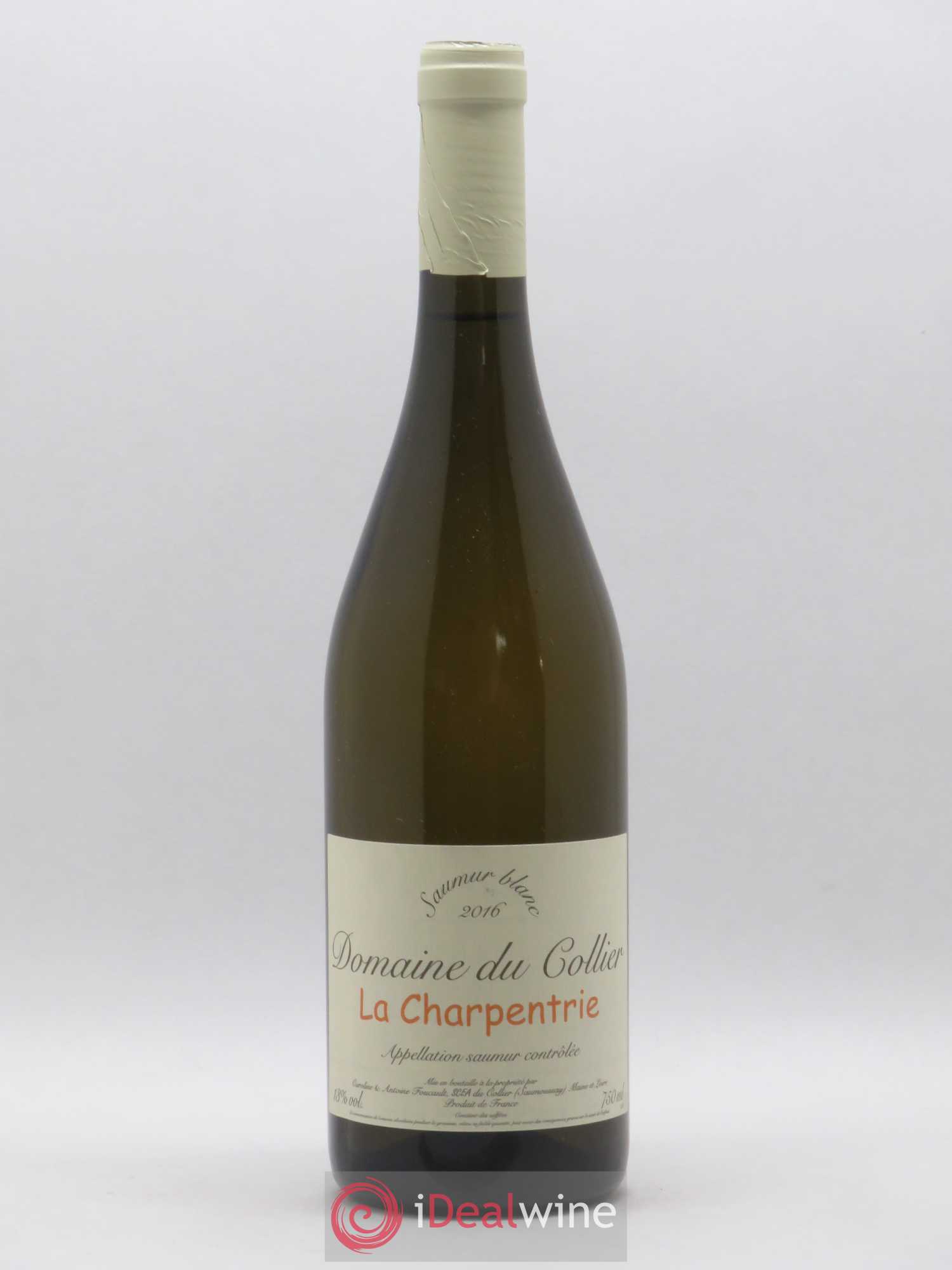 Saumur La Charpentrie Domaine du Collier 2016 - Lot de 1 bouteille - 0