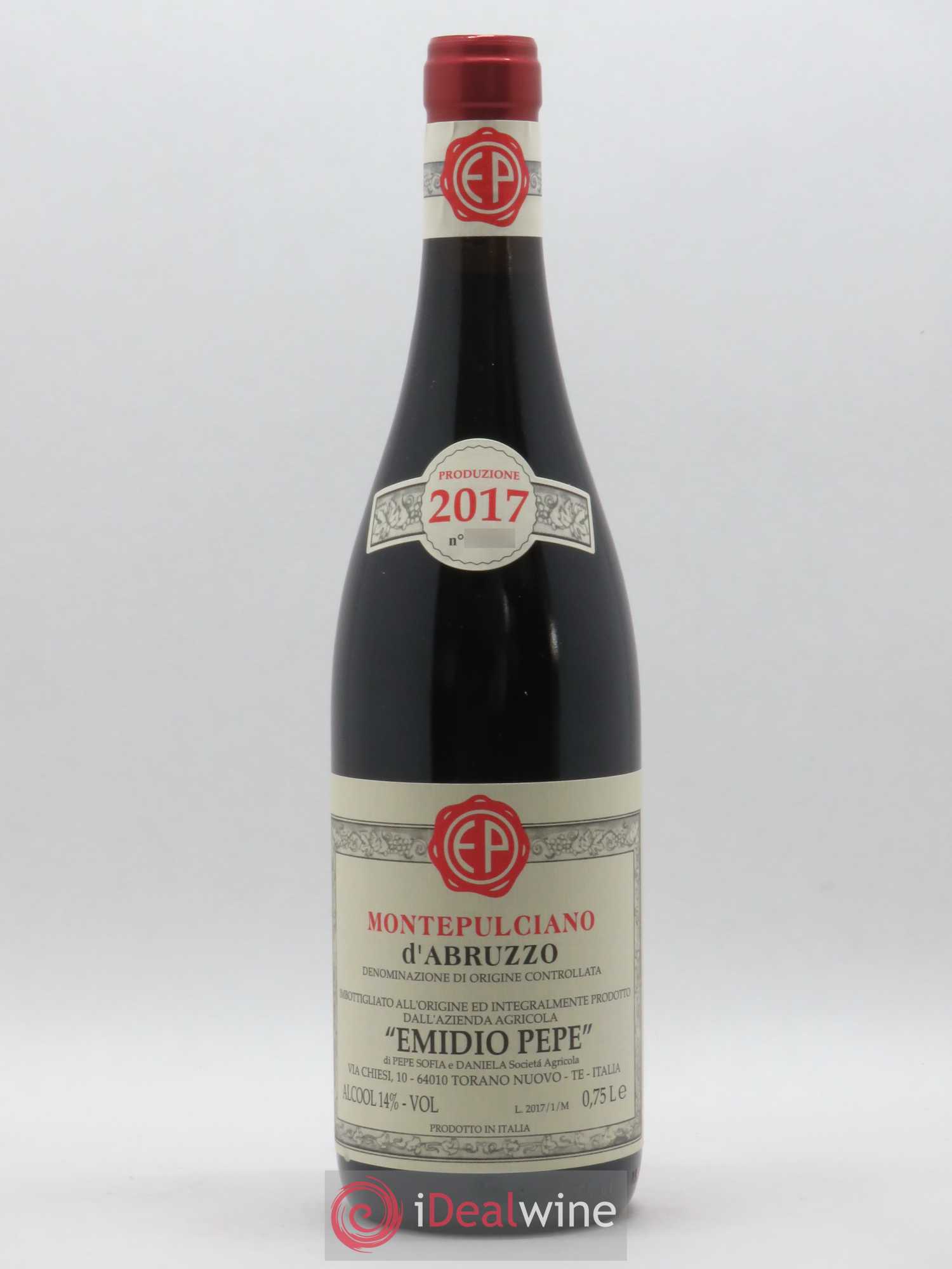 Montepulciano d'Abruzzo DOC Riserva Vecchie Viti Emidio Pepe 2017 - Lot de 1 bouteille - 0