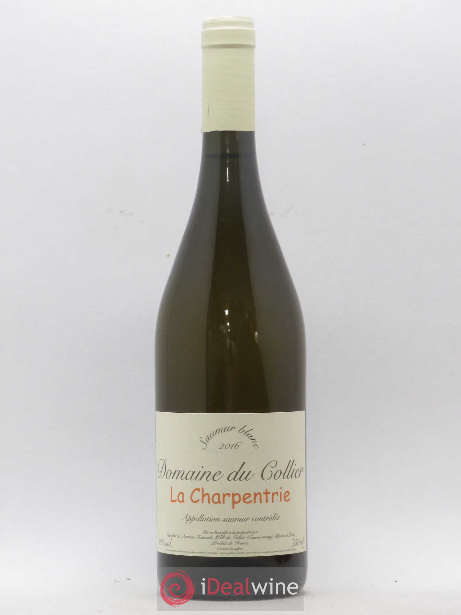Saumur La Charpentrie Domaine du Collier 2016 - Lot de 1 bouteille - 0