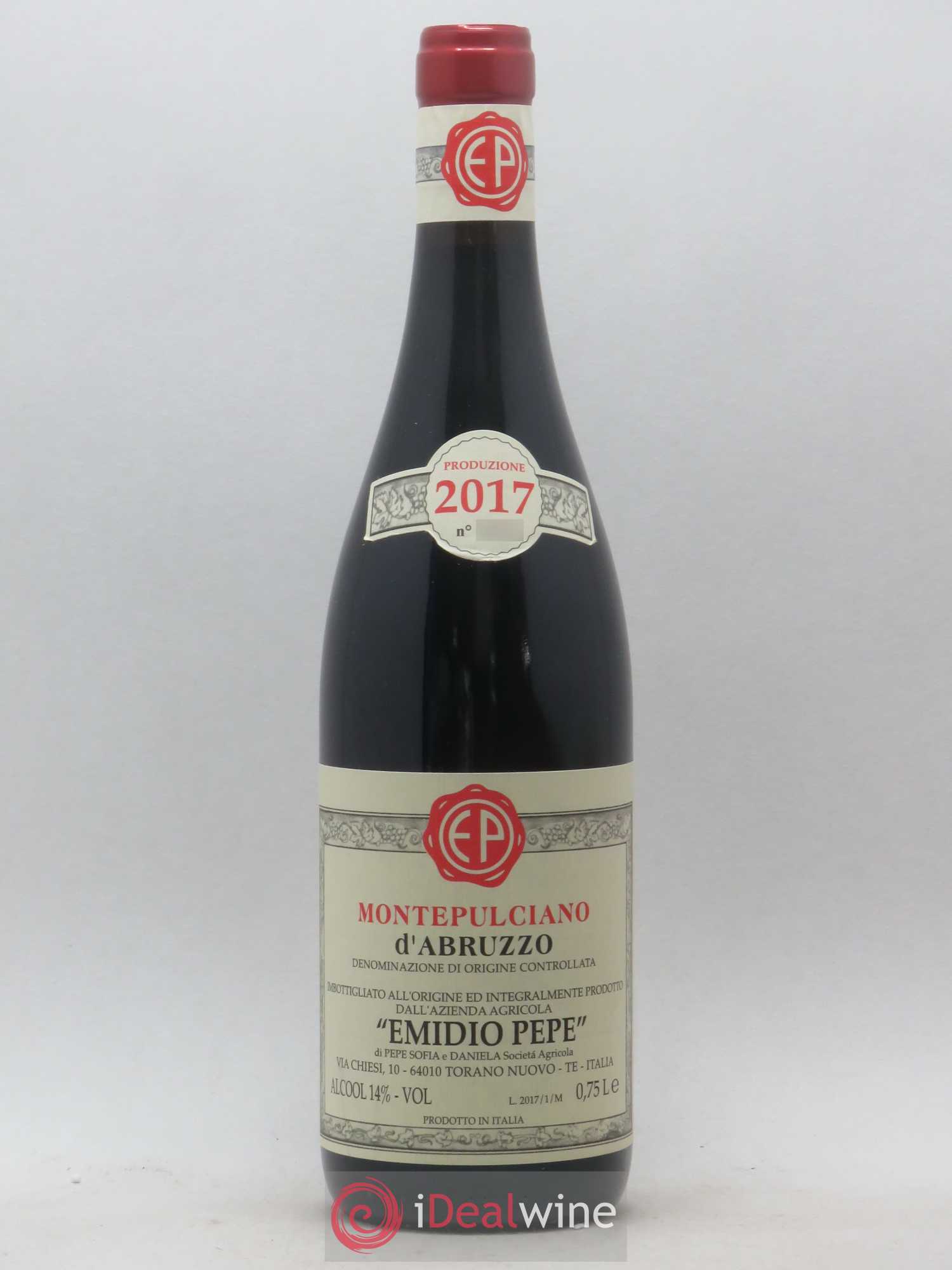 Montepulciano d'Abruzzo DOC Riserva Vecchie Viti Emidio Pepe 2017 - Lot de 1 bouteille - 0