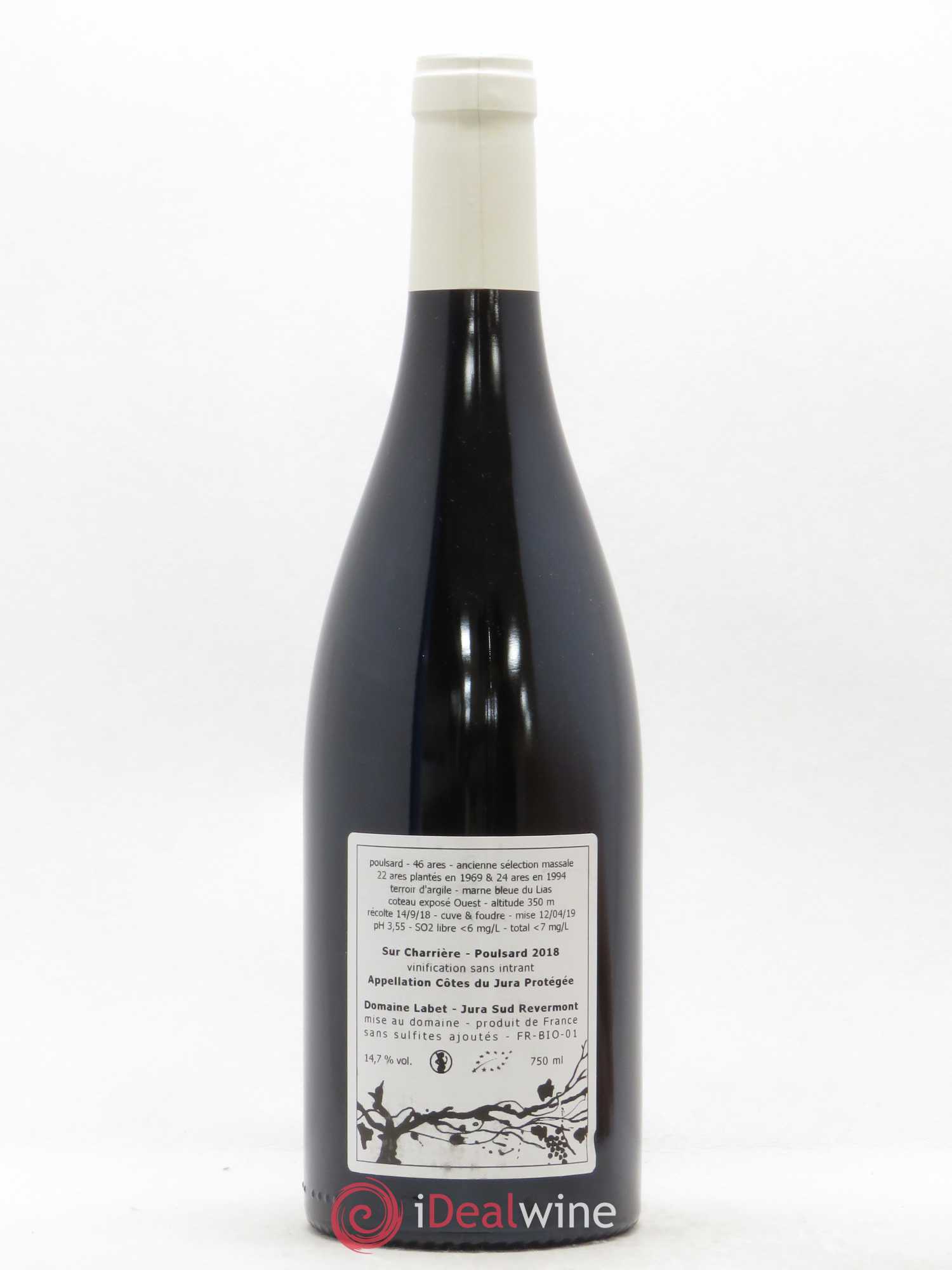 Côtes du Jura Poulsard Sur Charrière Romain - Julien - Charline Labet 2018 - Lot de 1 bouteille - 1