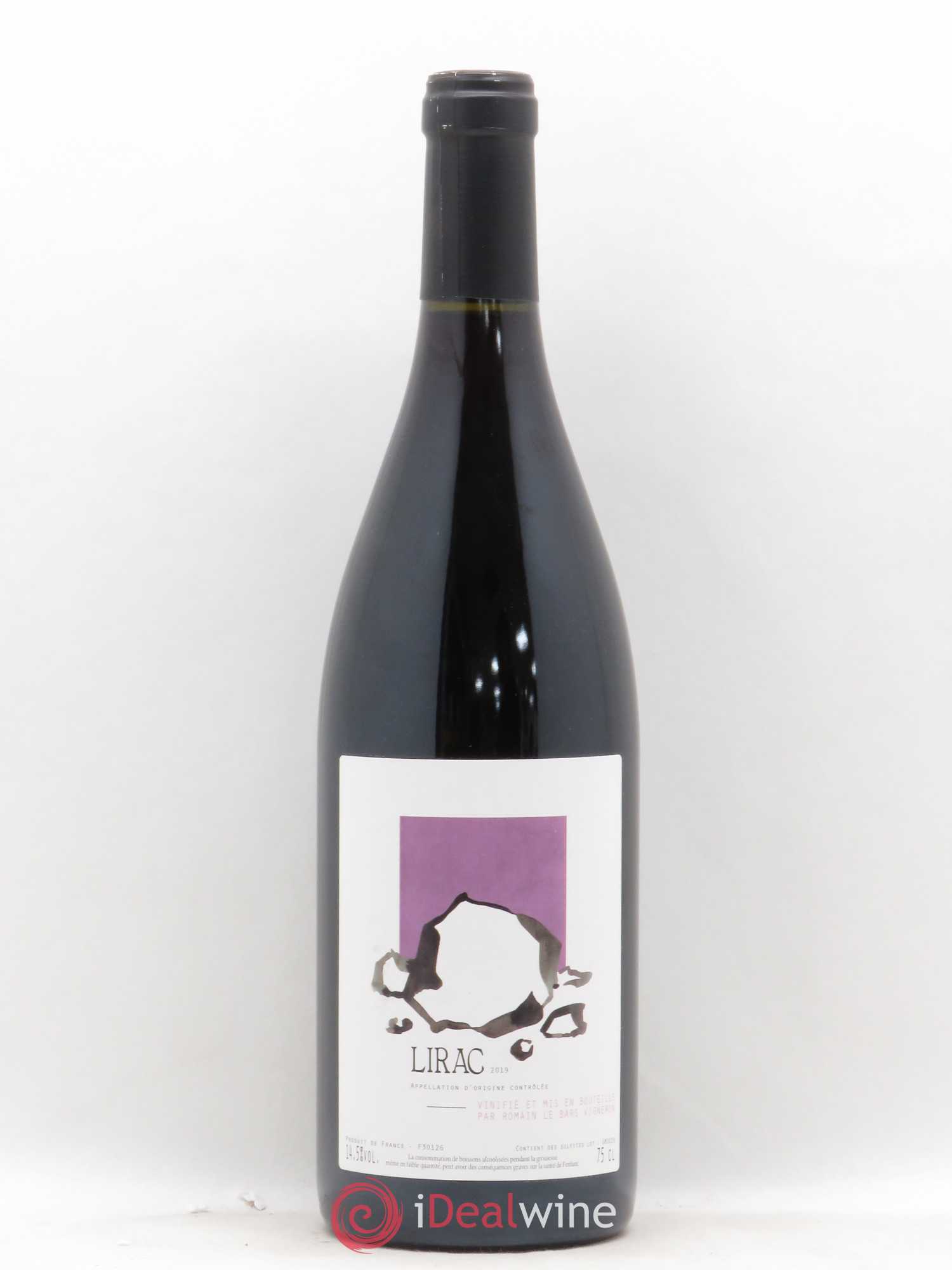 Lirac Romain Le Bars 2019 - Lot de 1 bouteille - 0