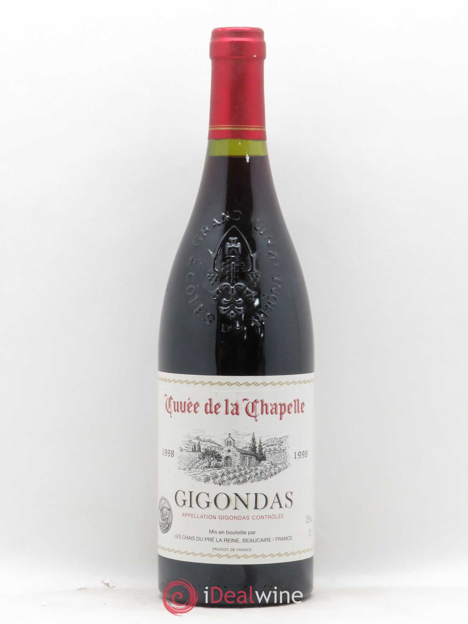 Gigondas cuvée La Chapelle Les chais du pré la Reine (sans prix de réserve) 1998 - Posten von 1 Flasche - 0