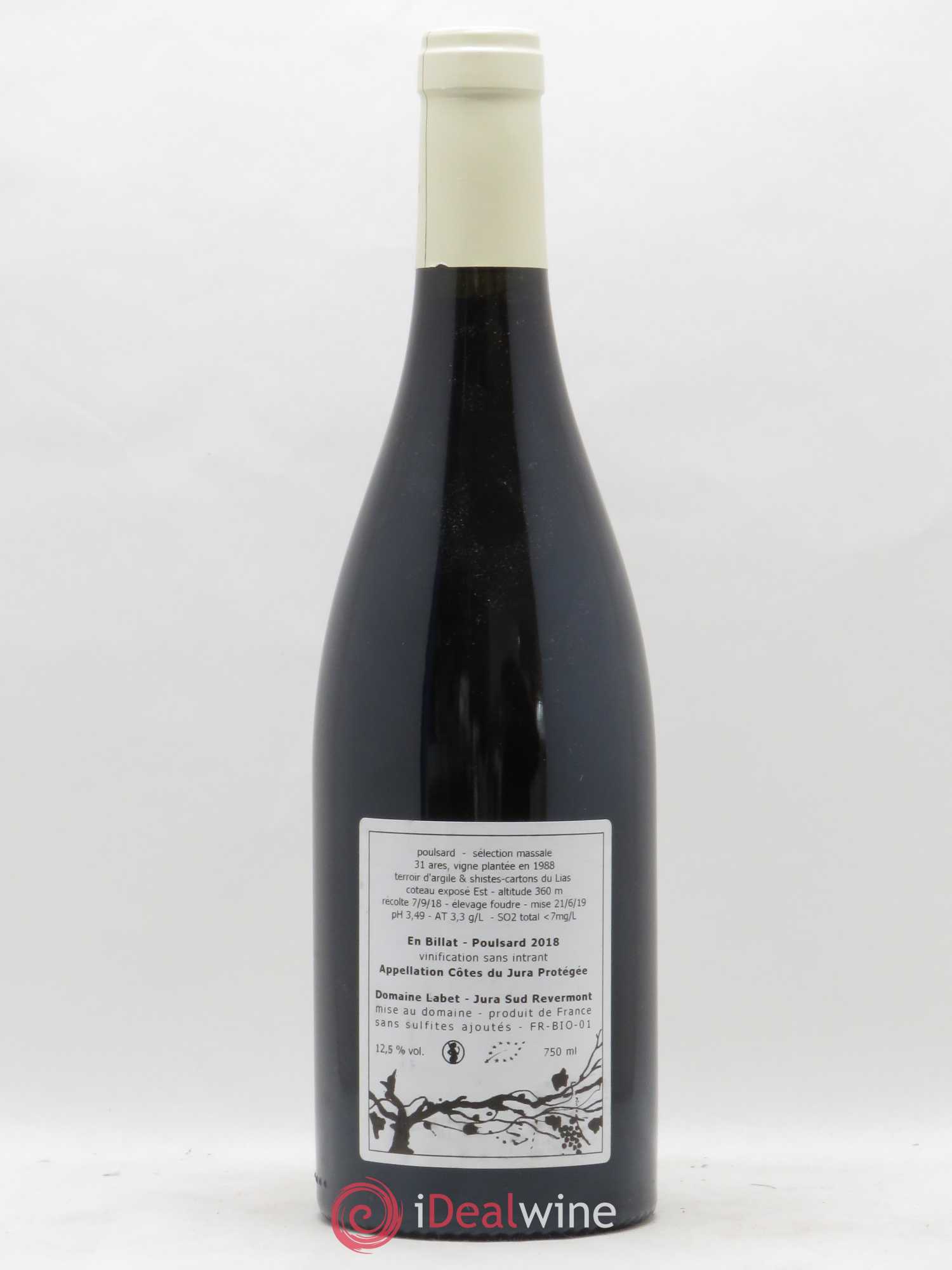 Côtes du Jura Poulsard En Billat Romain - Julien  - Charline Labet 2018 - Lot de 1 bouteille - 1