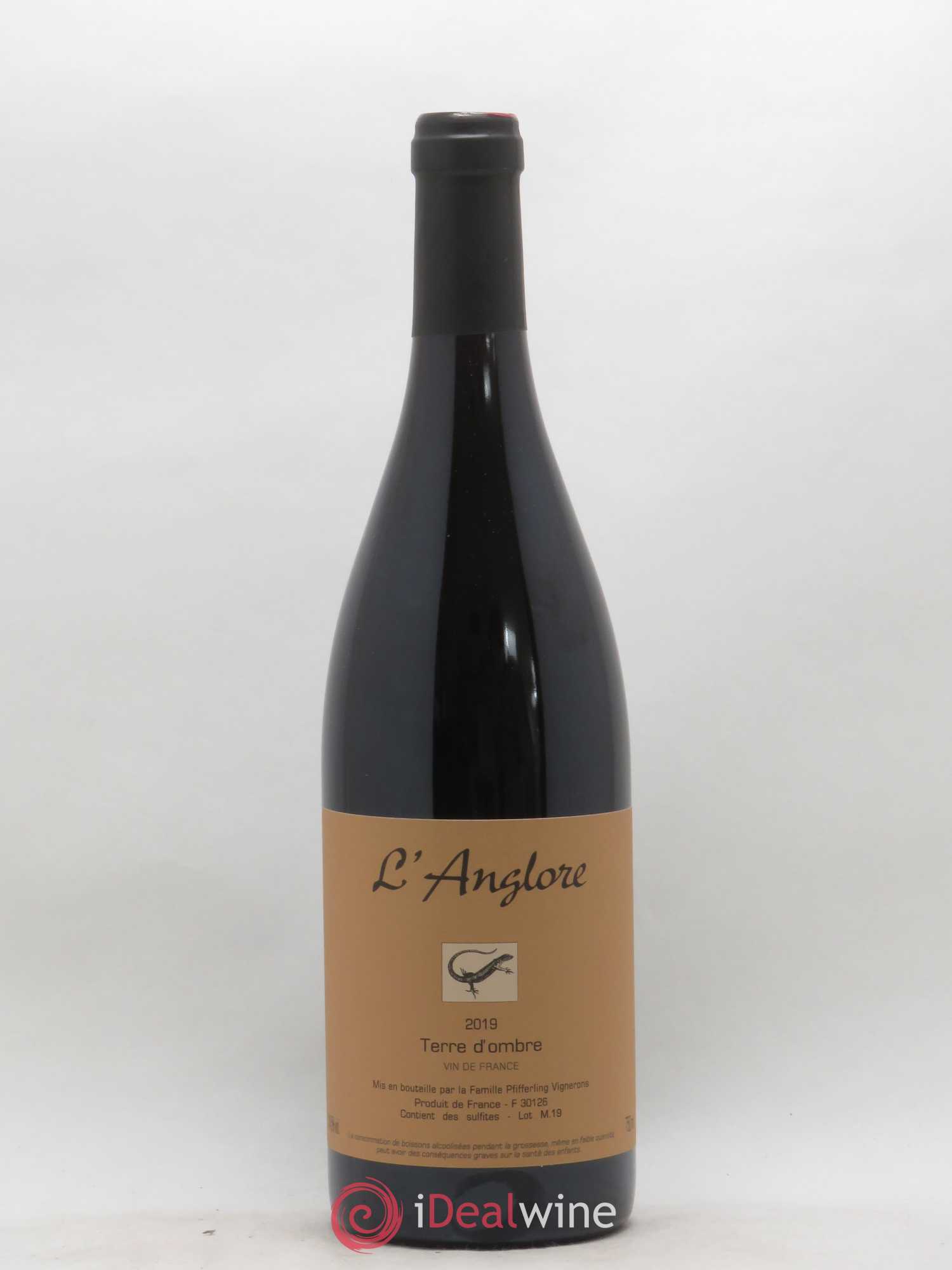 Vin de France Terre d'Ombre L'Anglore 2019 - Lot de 1 bouteille - 0