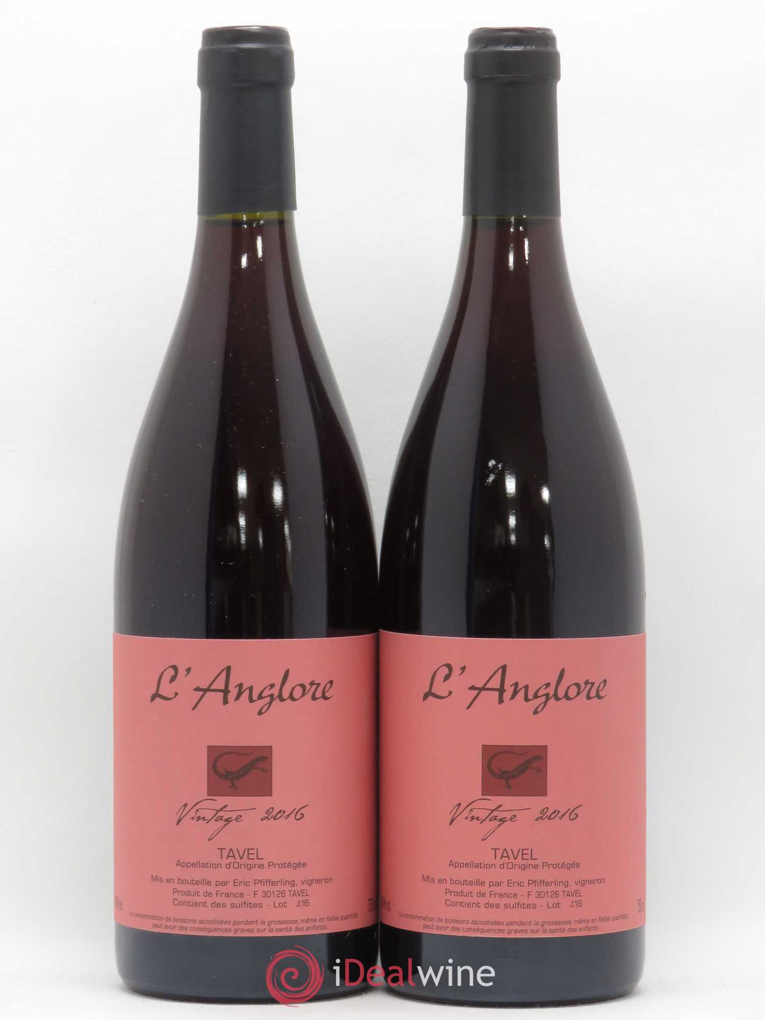 Tavel Vintage L'Anglore 2016 - Lot de 2 bouteilles - 0