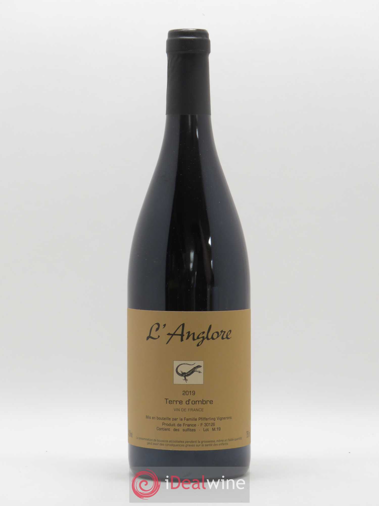 Vin de France Terre d'Ombre L'Anglore 2019 - Lot de 1 bouteille - 0