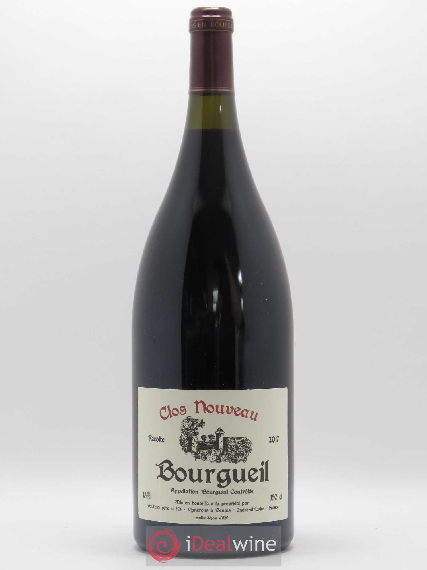 Bourgueil Clos Nouveau Domaine du Bel Air 2017 - Lot de 1 magnum - 0