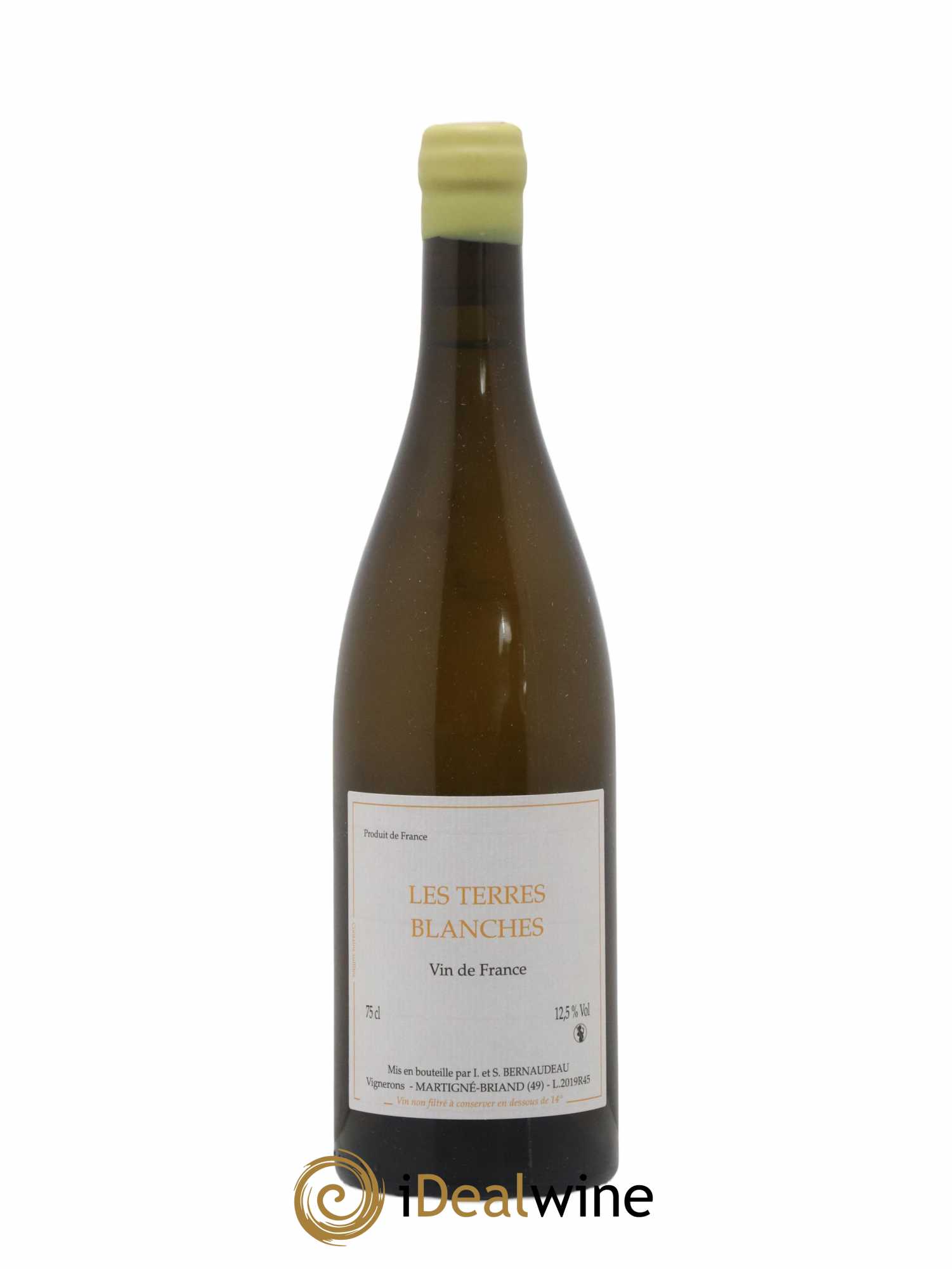 Vin de France Les Terres Blanches Stéphane Bernaudeau 2019 - Lot de 1 bouteille - 0