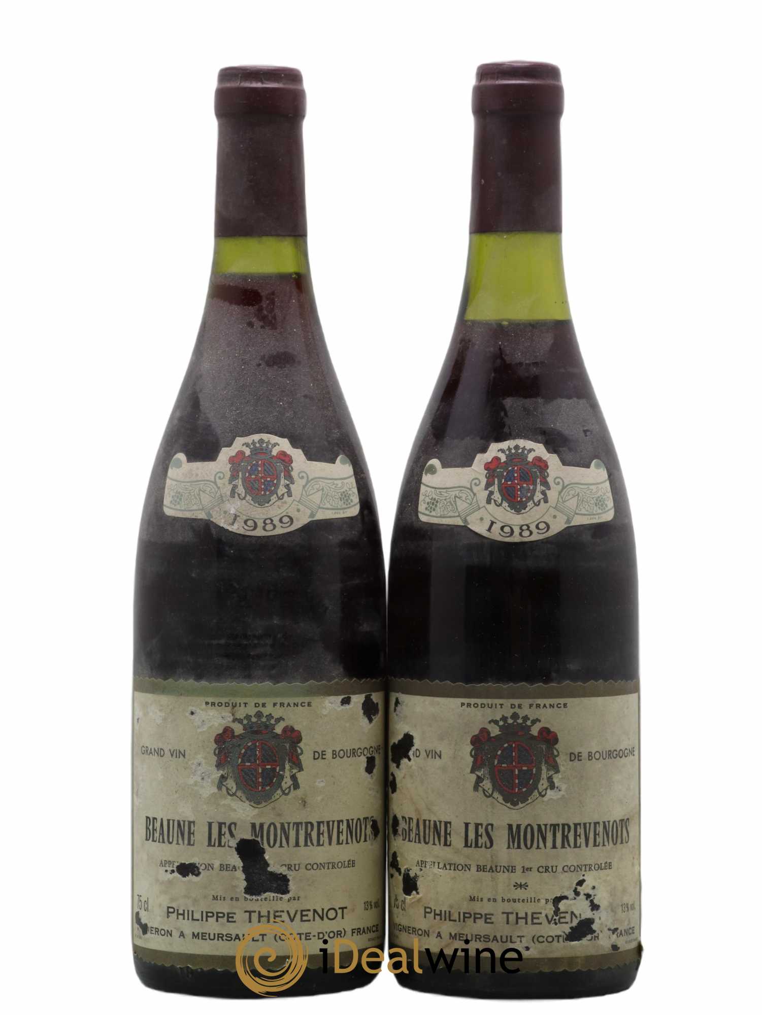 Beaune 1er Cru Les Montrevenots Philippe Thevenot 1989 - Lot de 2 bouteilles - 0