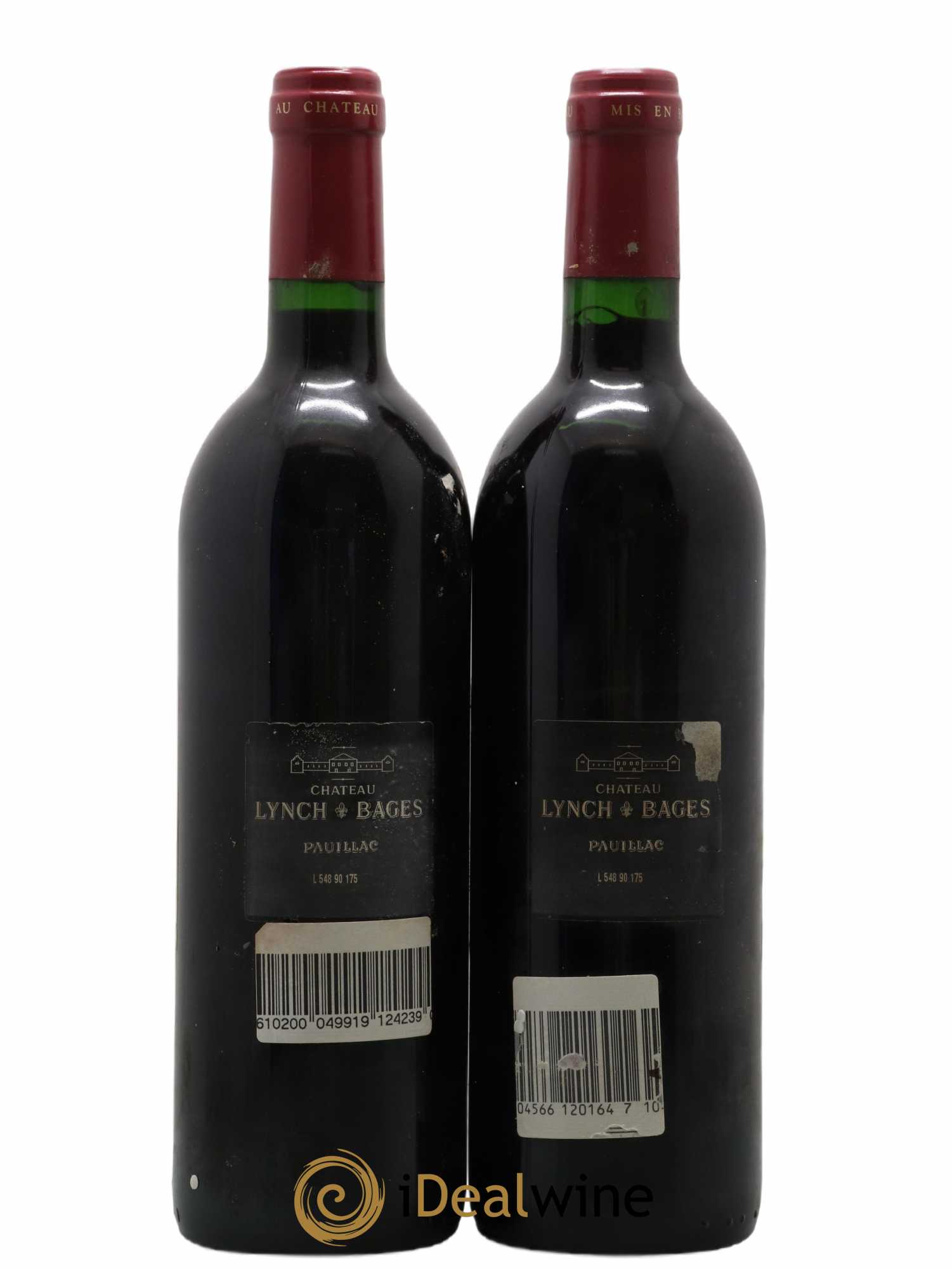 Château Lynch Bages 5ème Grand Cru Classé 1990 - Lot de 2 bouteilles - 1