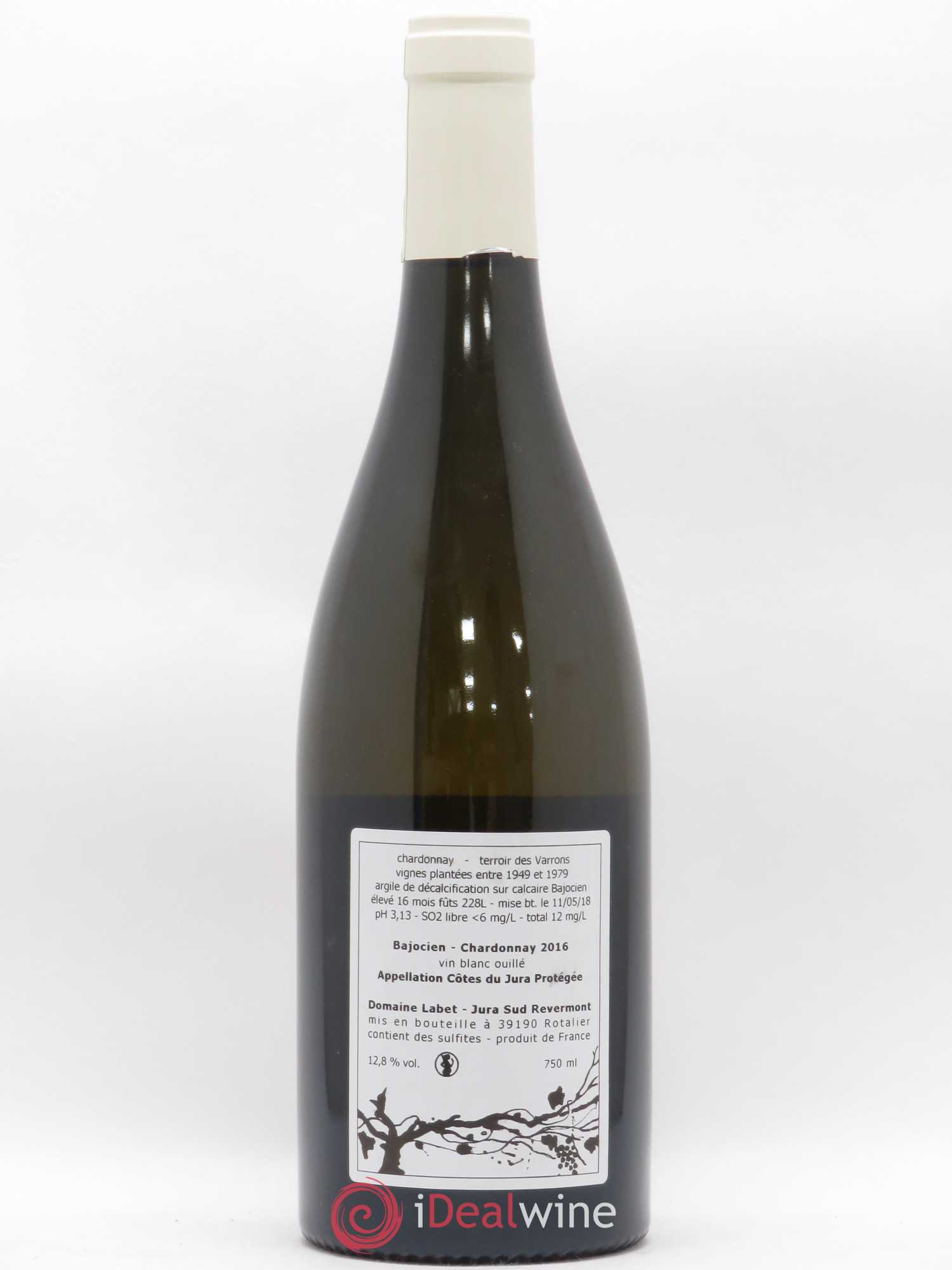 Côtes du Jura Chardonnay Bajocien Romain - Julien - Charline Labet 2016 - Lot de 1 bouteille - 1