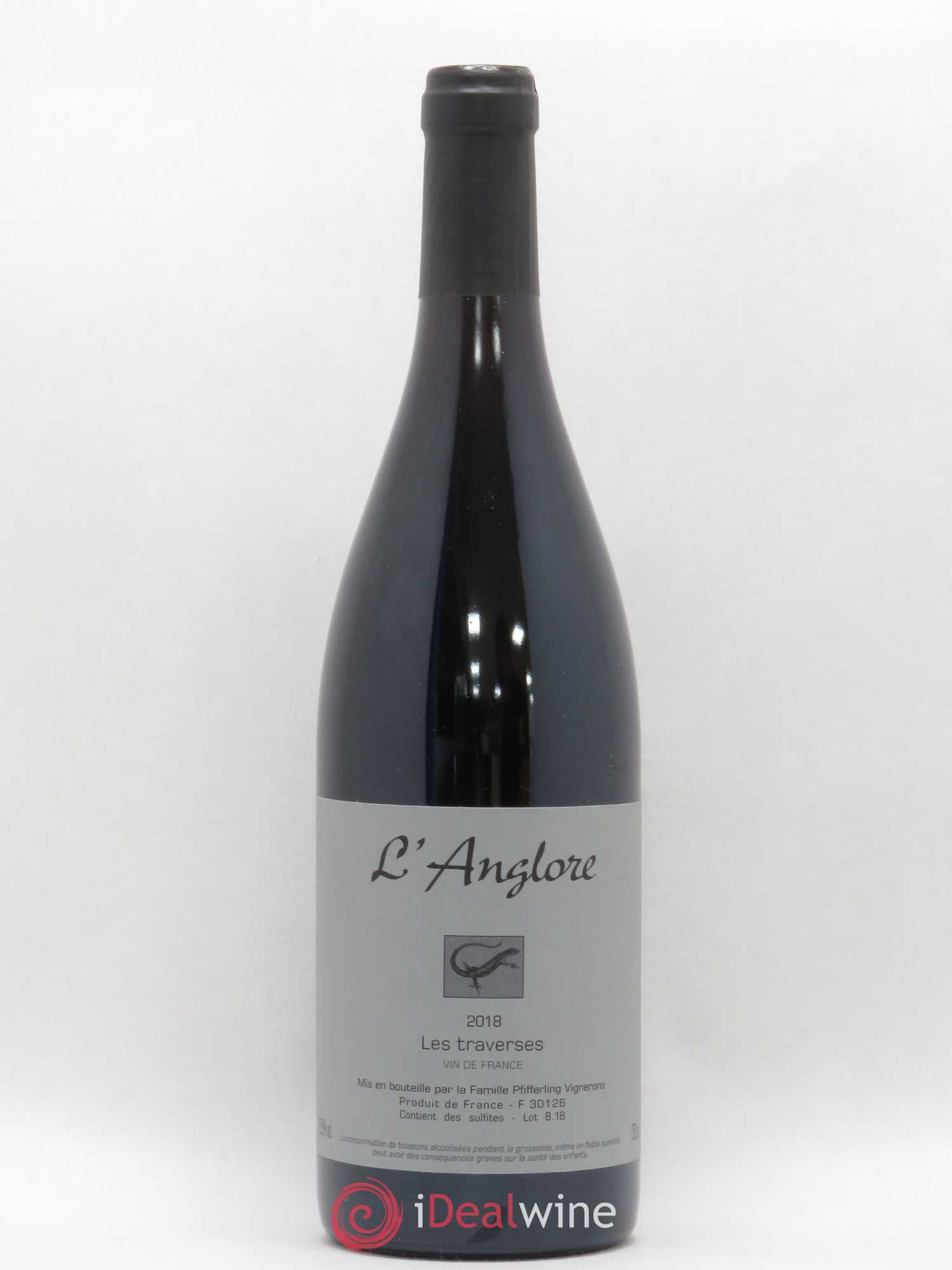 Vin de France Les Traverses L'Anglore 2018 - Lot de 1 bouteille - 0